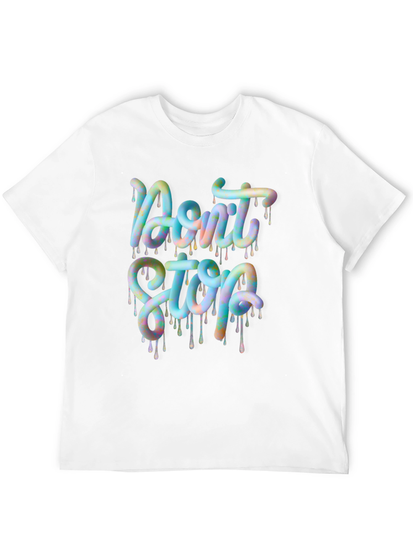 Black Don't Stop Graphic Tee - Trendy Design view 12