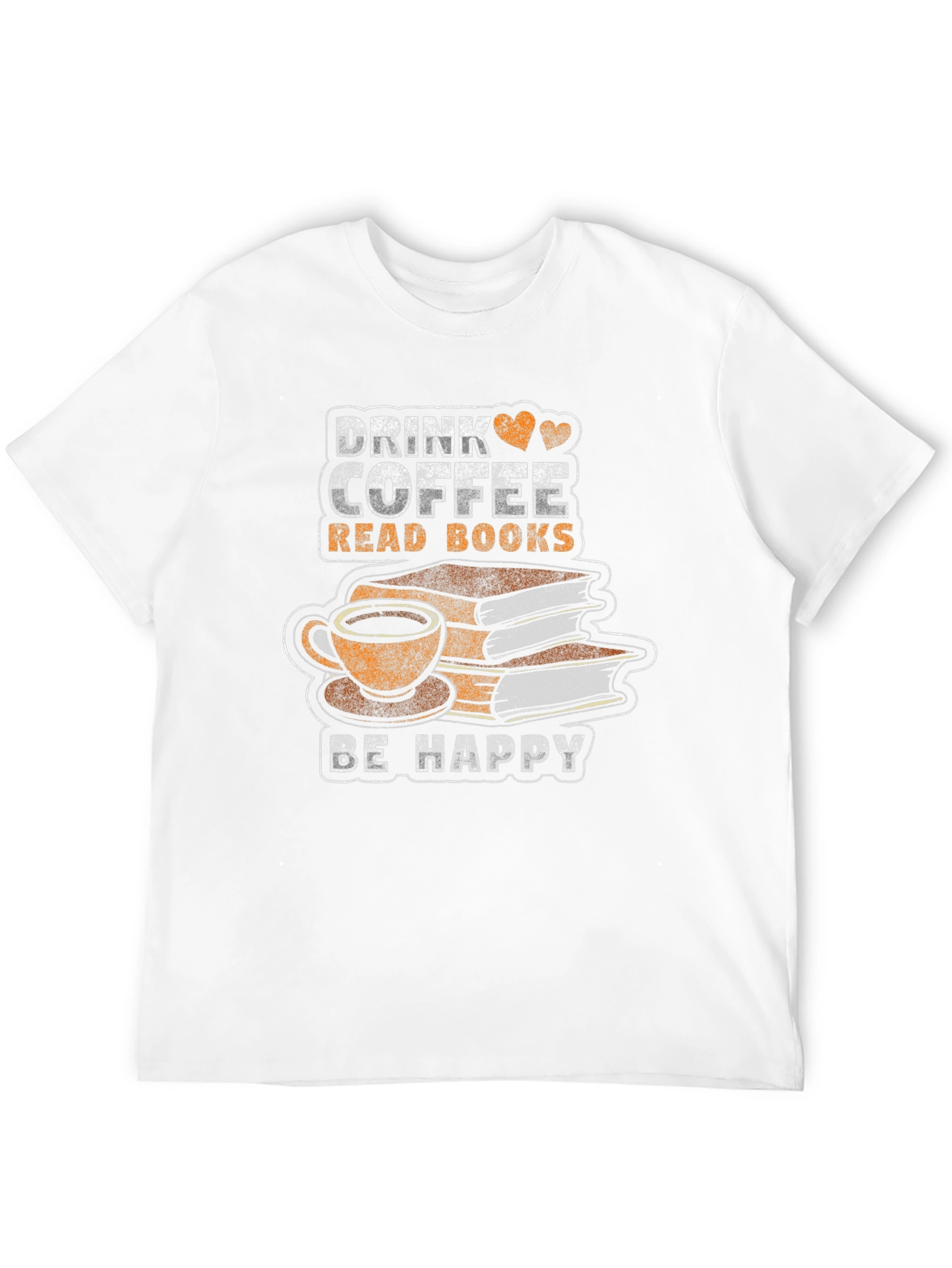 Black Drink Coffee Read Books T-Shirt - Be Happy view 12