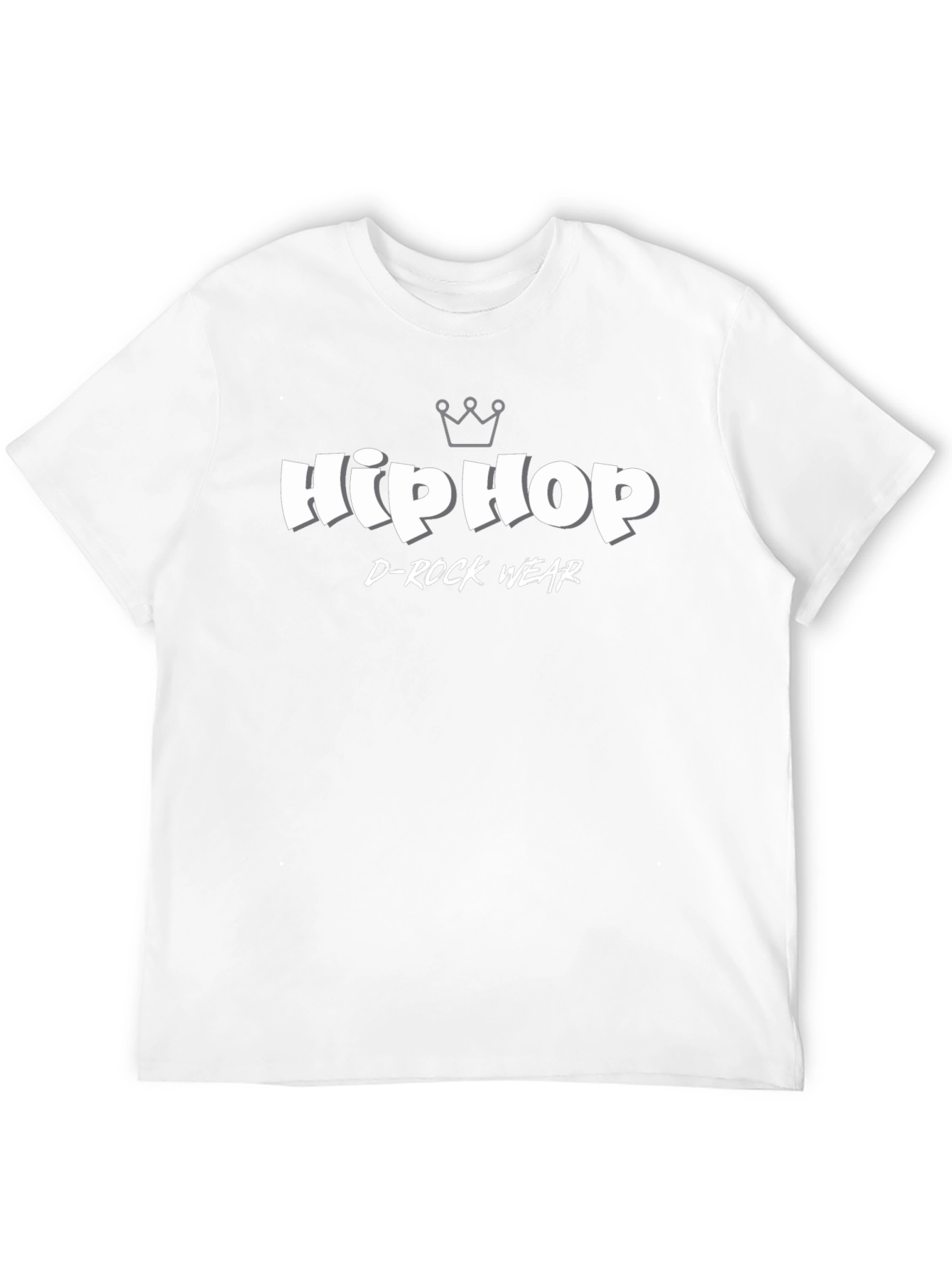 Black Hip Hop D-Rock Wear Black T-Shirt view 12
