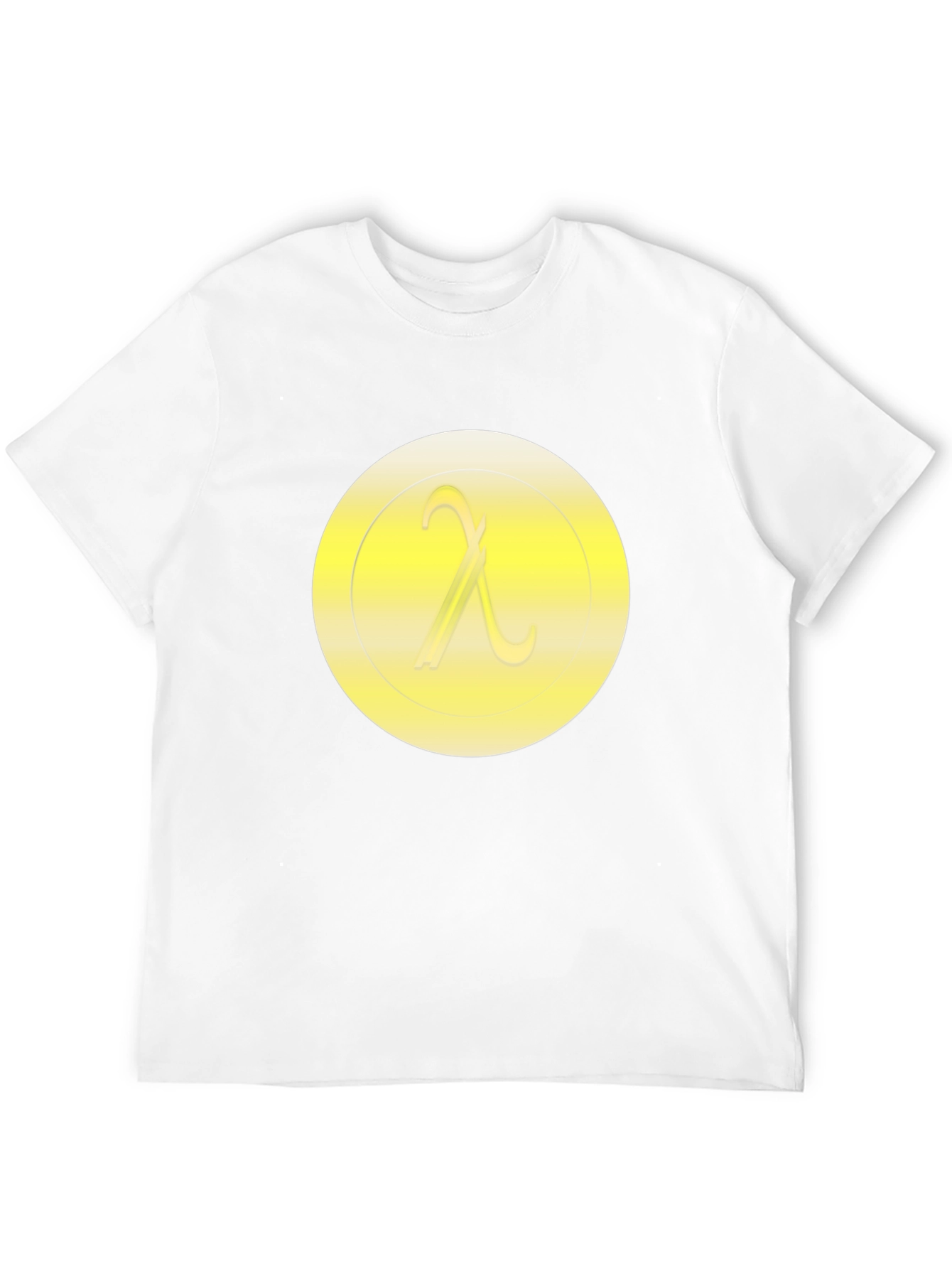 Black Lambda Symbol T-Shirt - Minimalist Design view 12
