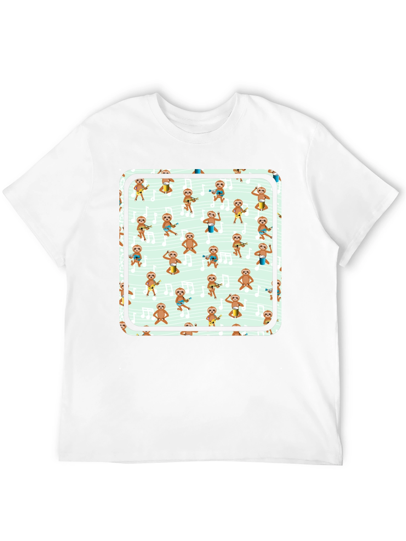 Black Sloth Band T-Shirt - Black view 12