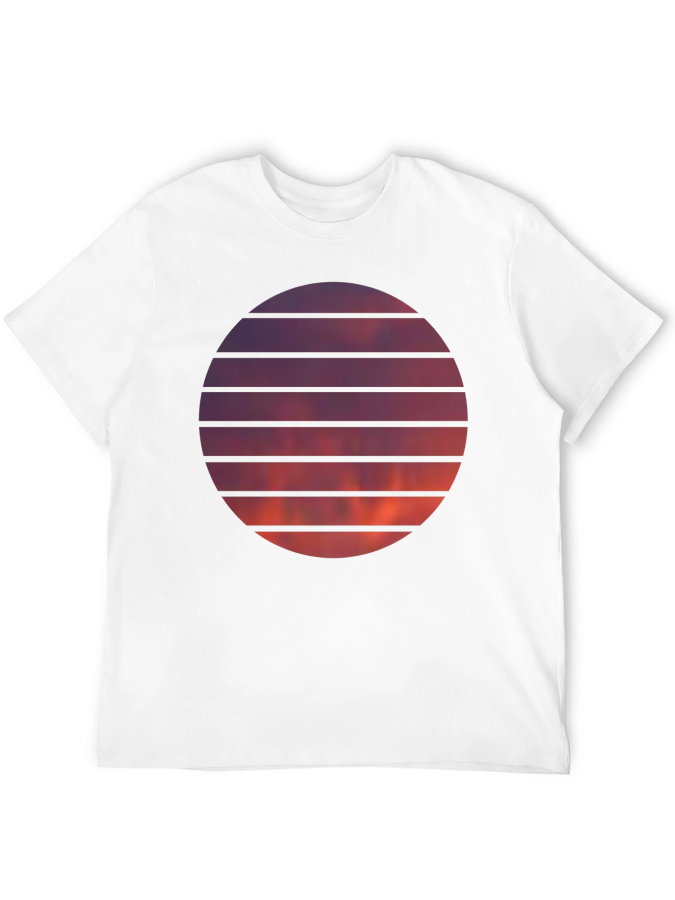 Black Sunset Circle Graphic Tee view 12