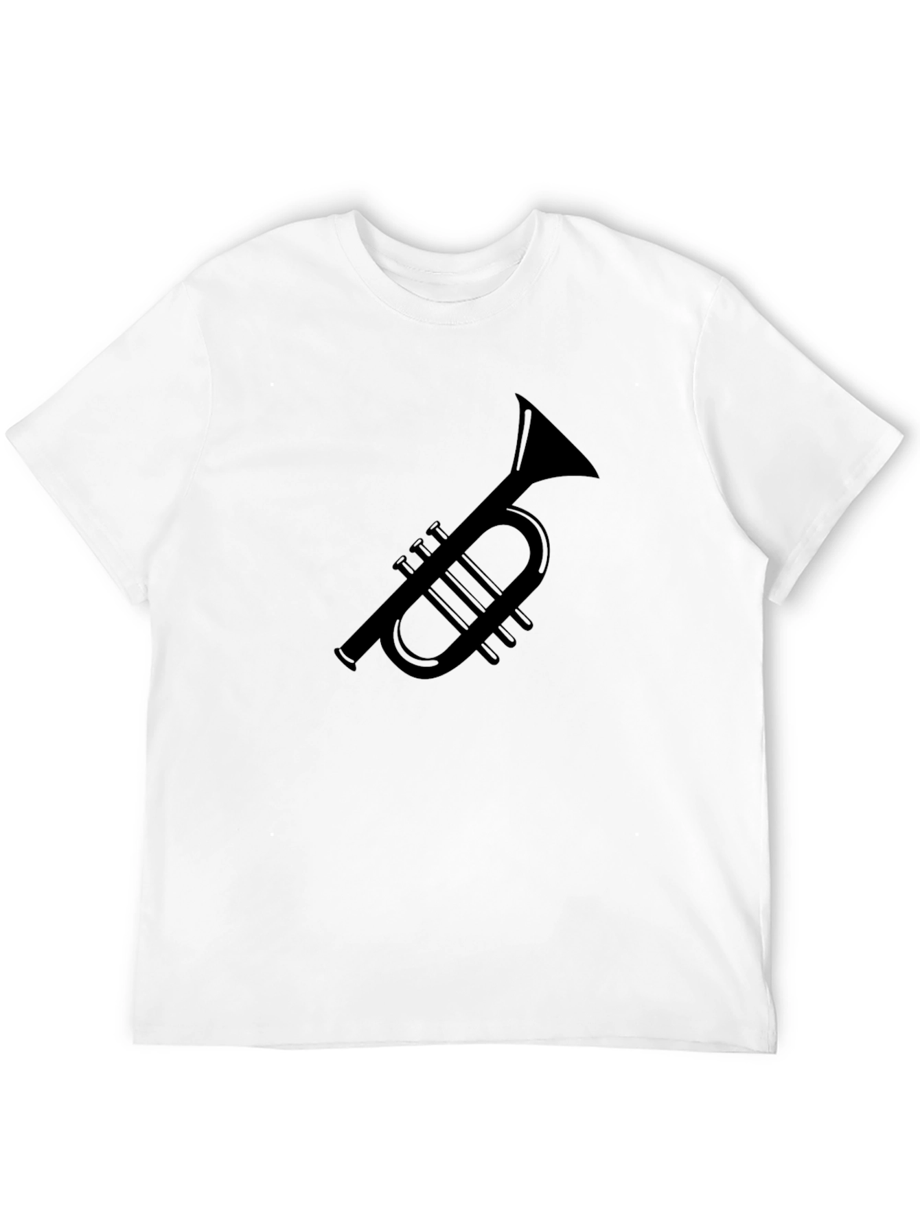 Trumpet Graphic Tee - Black Casual T-Shirt - 12