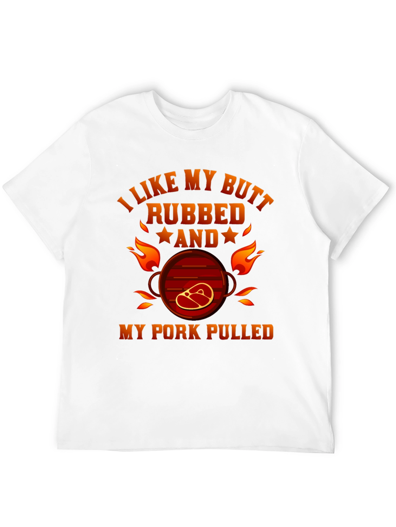 Black I Like My Butt Rubbed T-Shirt Funny BBQ Grilling Tee view 12
