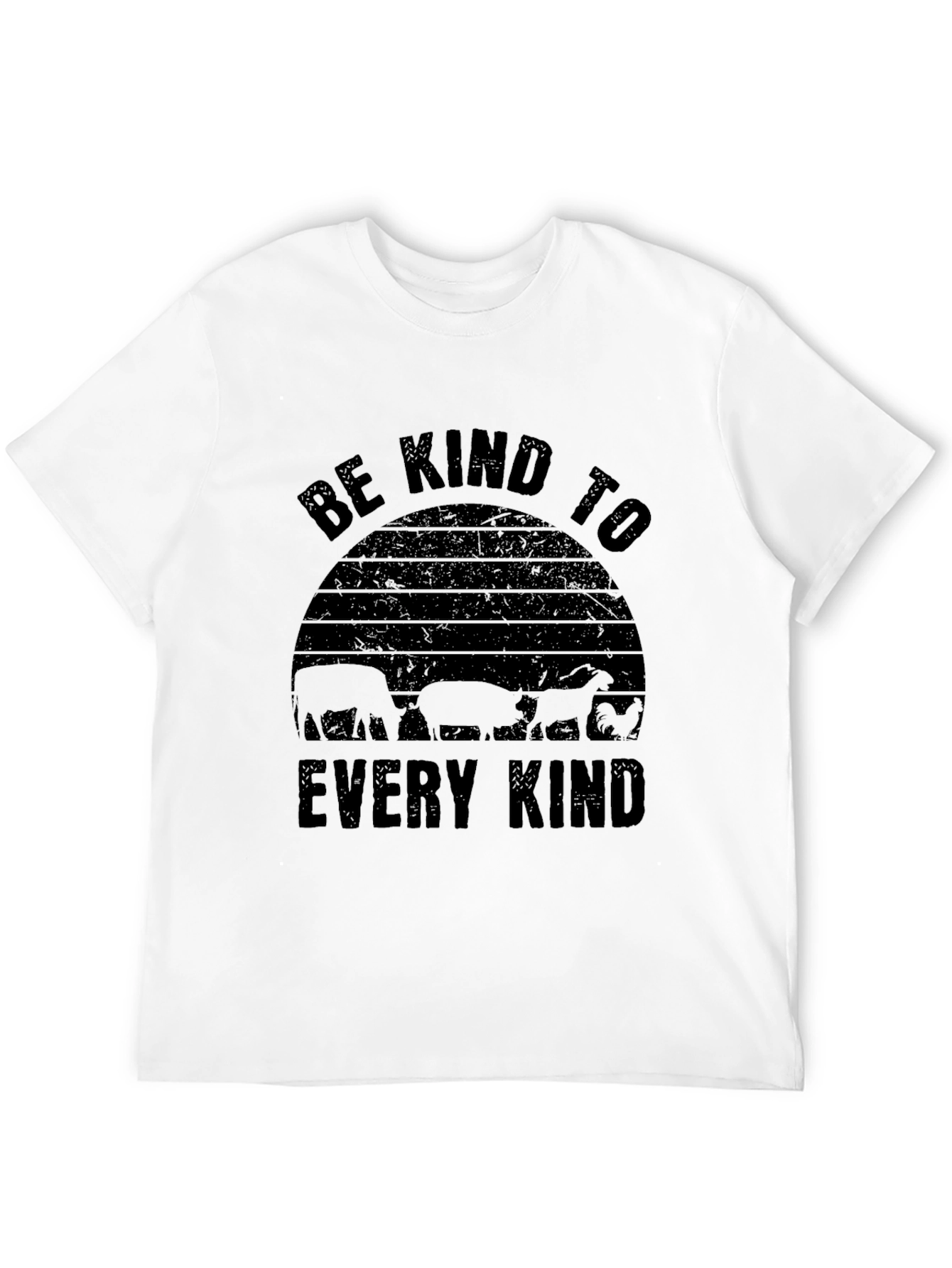 Black Be Kind to Every Kind T-Shirt - Black view 12