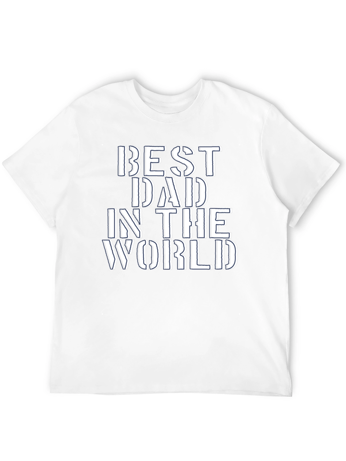 Black Best Dad in the World Graphic Tee - Black view 12