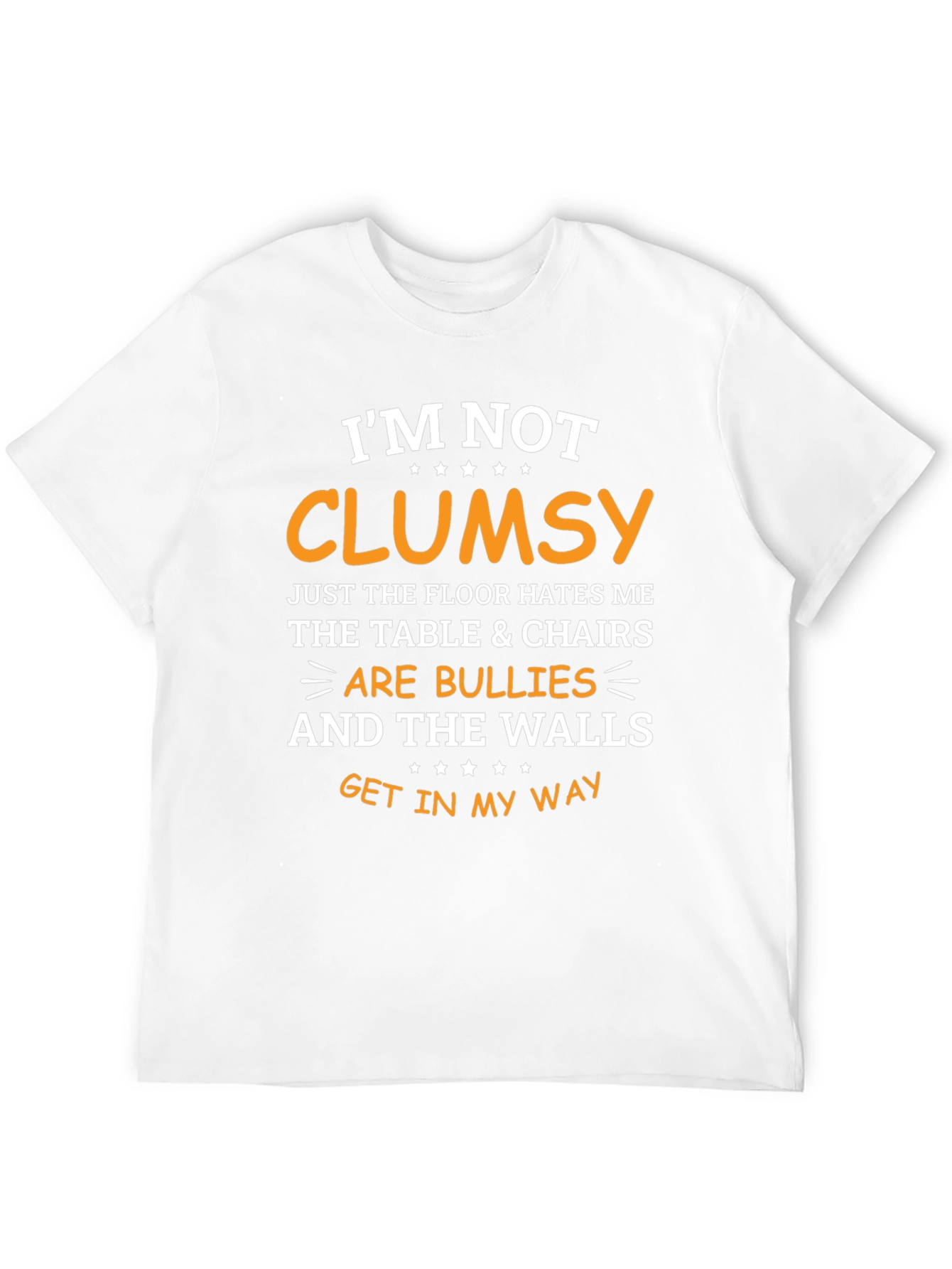 Black Funny 'I'm Not Clumsy' Graphic T-Shirt view 12
