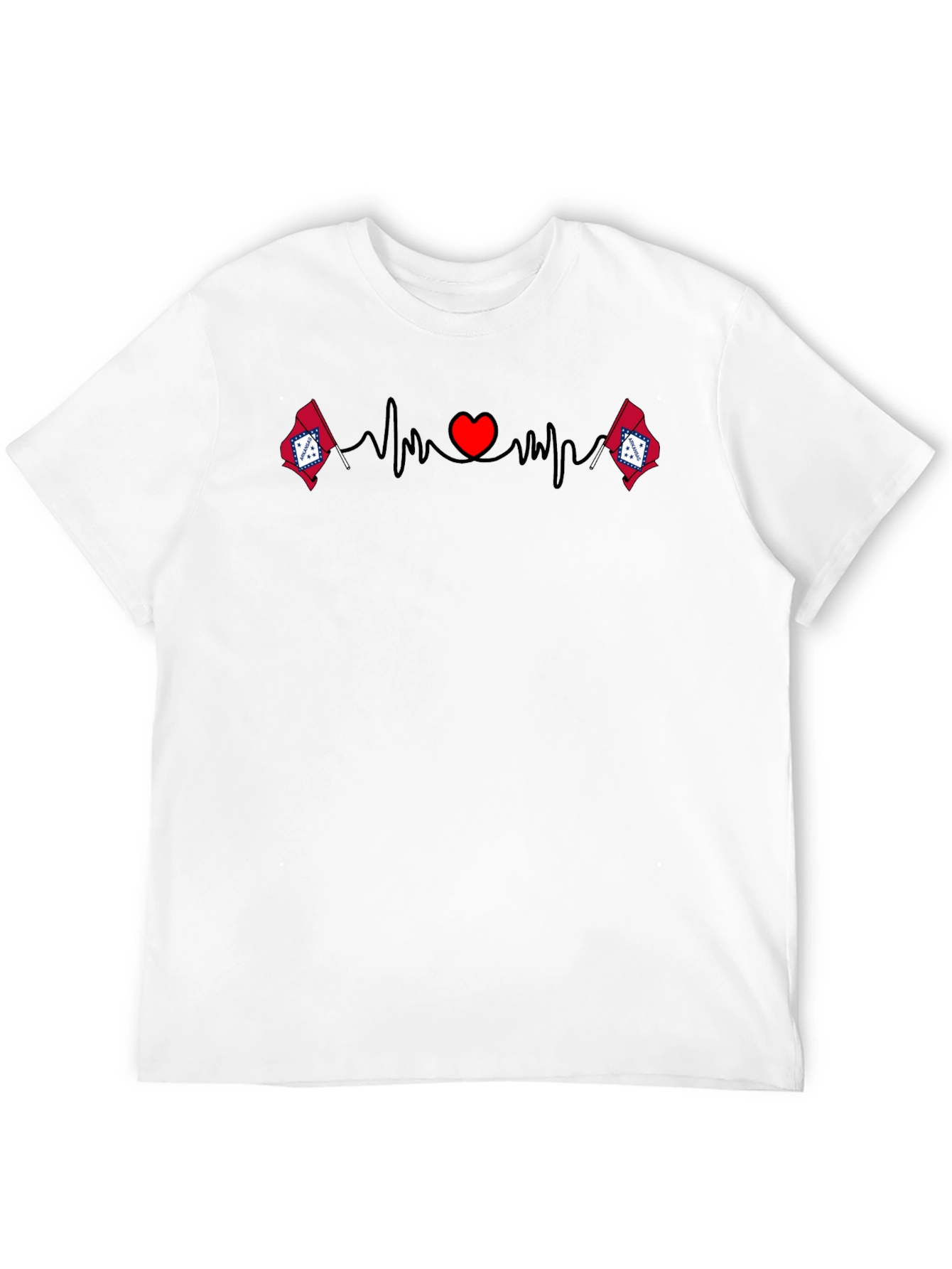 Black Arkansas Heartbeat T-Shirt view 12