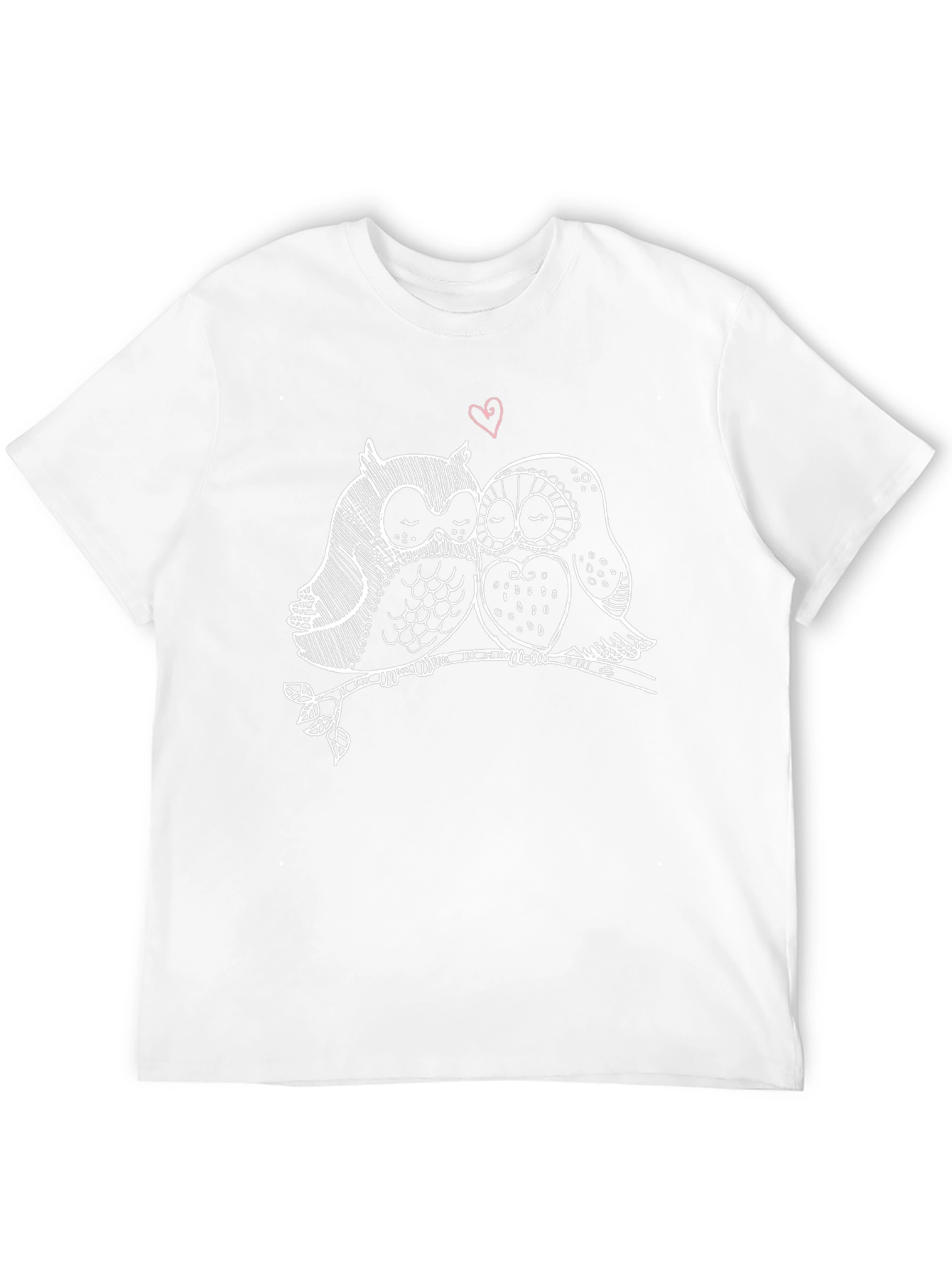 Black Owl Love Graphic T-Shirt - Stylish Unisex Tee view 12