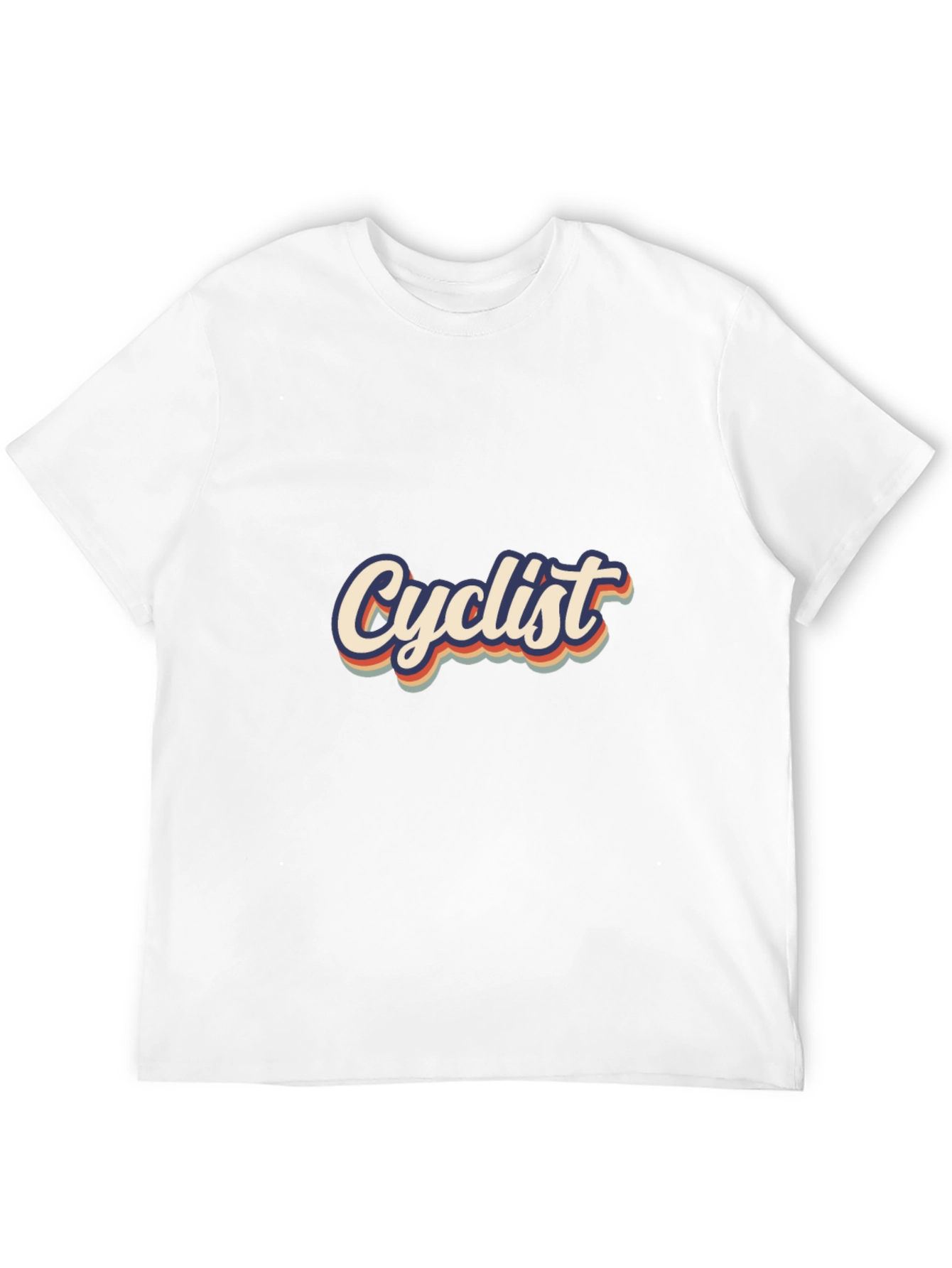 Black Cyclist Retro T-Shirt - Vintage Style Cotton Tee view 12