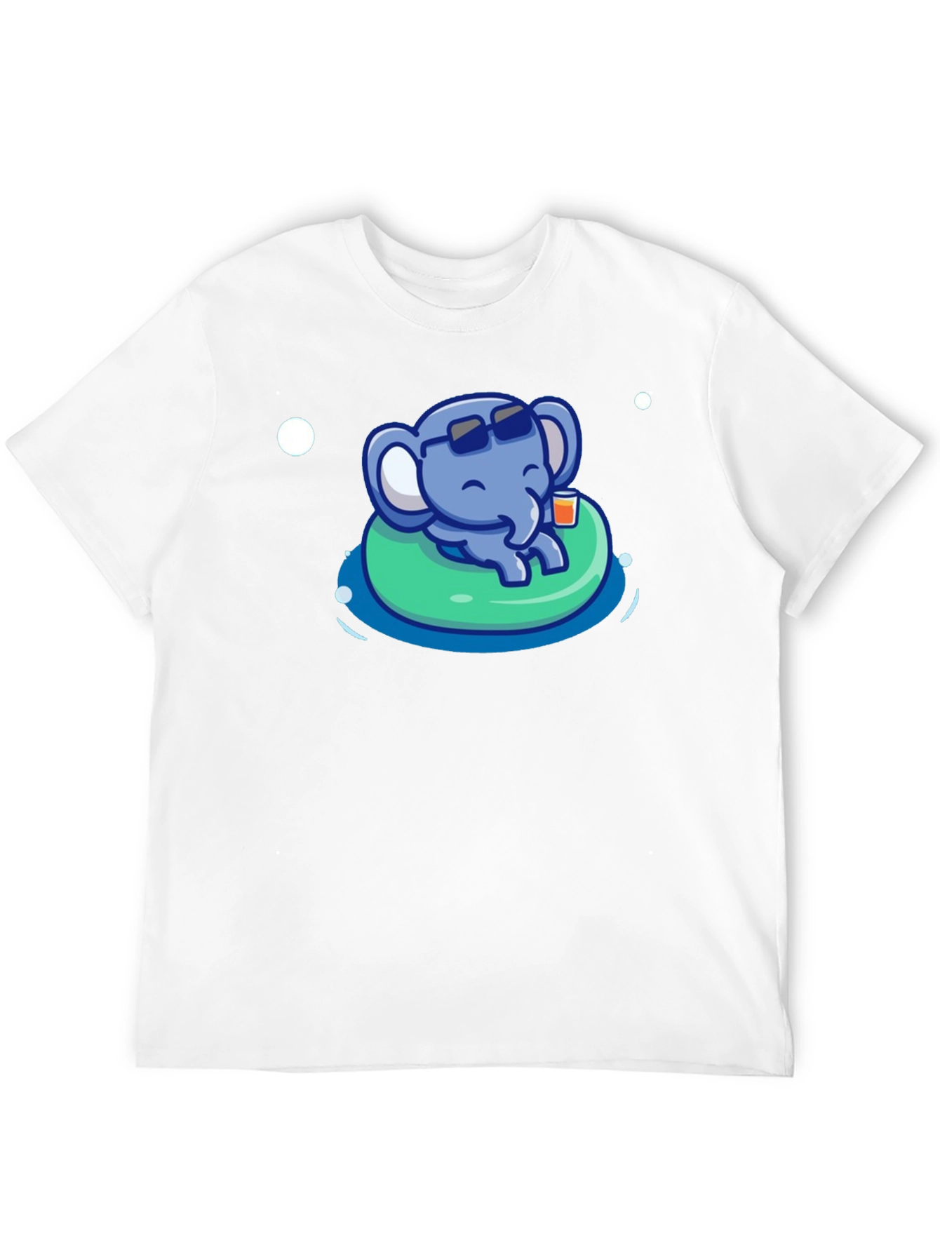 Black Cute Elephant Pool Party T-Shirt - Summer Vibes view 12