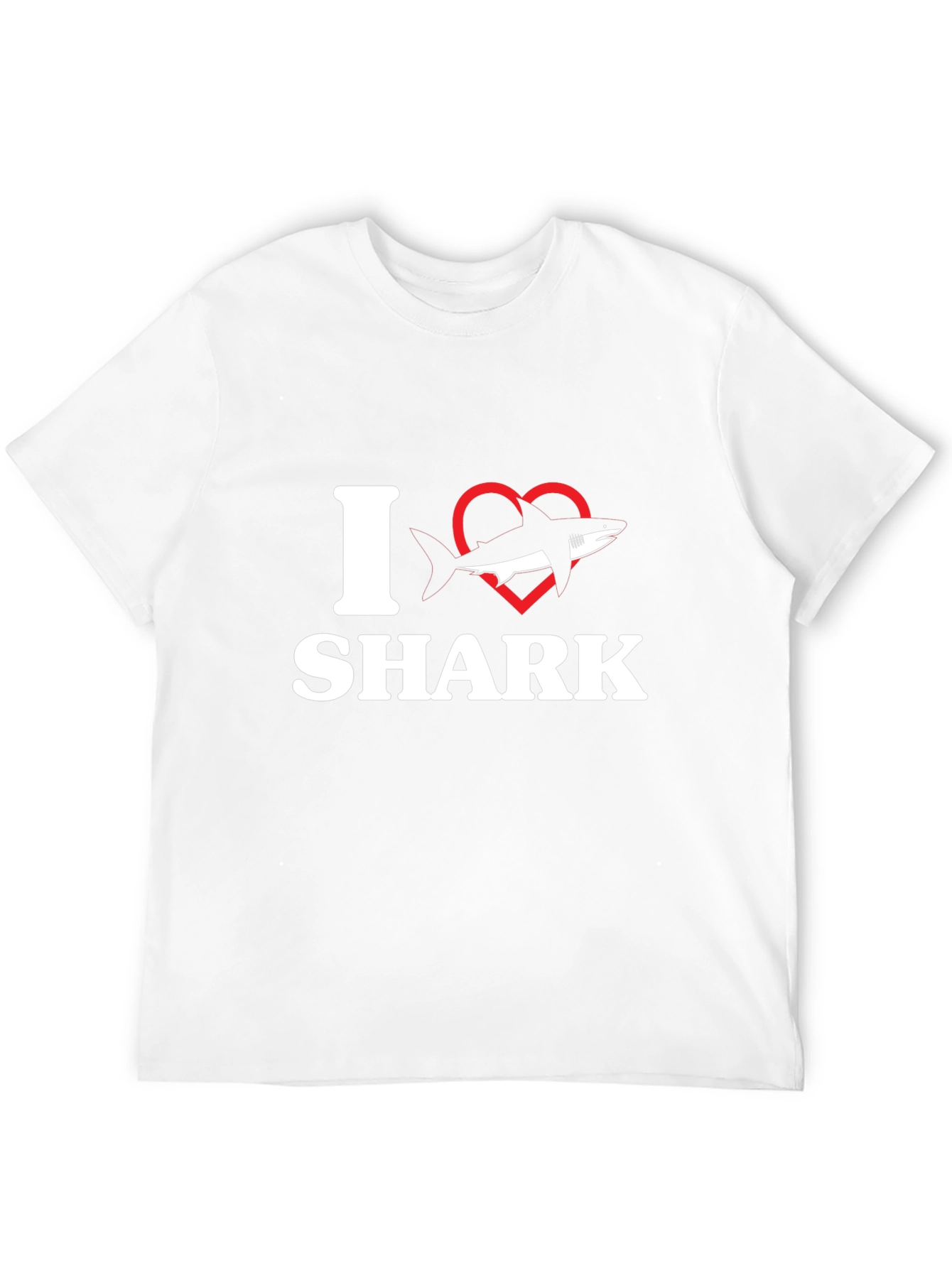 Black I Love Sharks T-Shirt - Black view 12