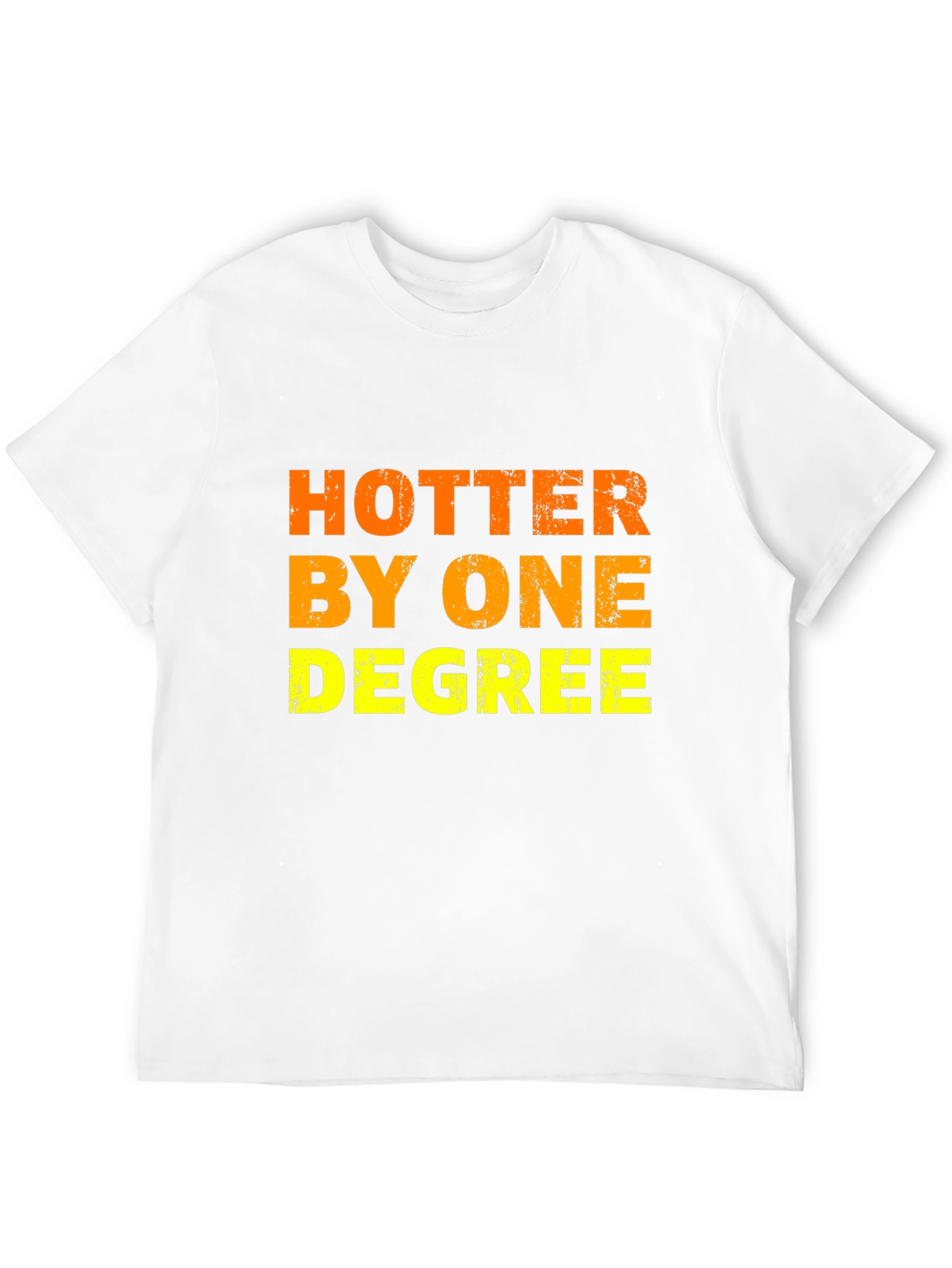 Black Hotter By One Degree Men's Black T-Shirt view 12