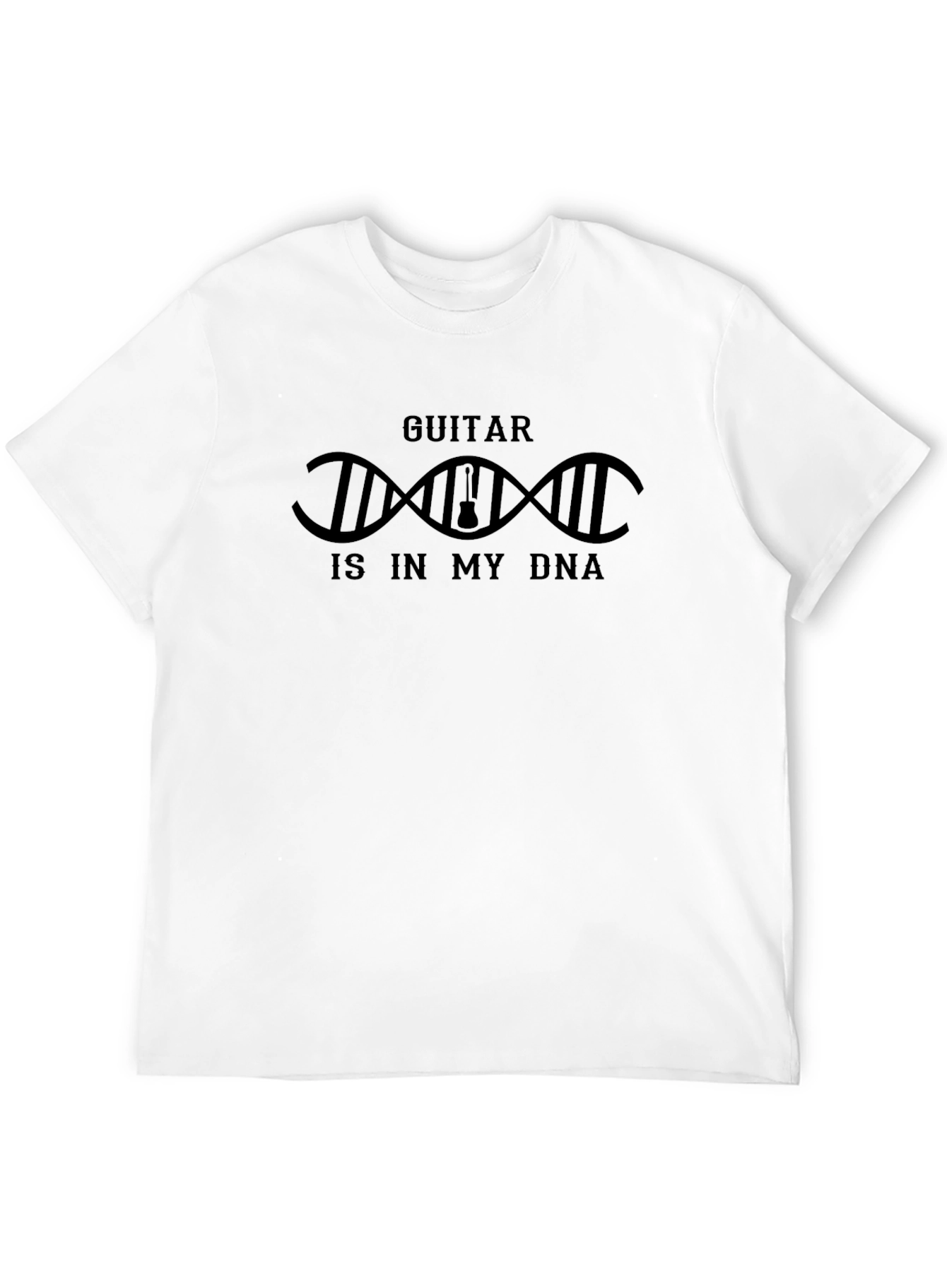 Black Guitar in DNA Graphic Tee - Black view 12