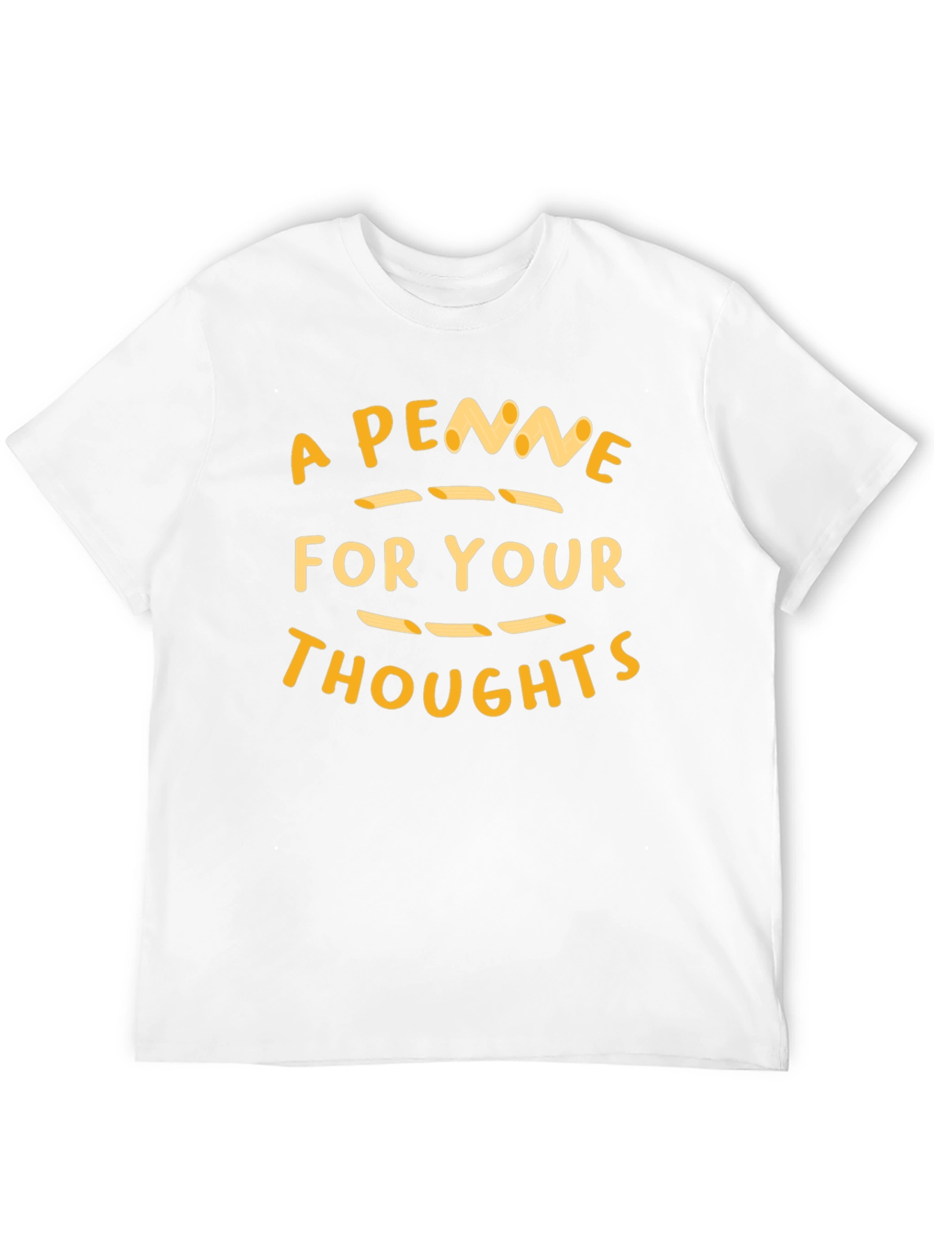 Black A Penne for Your Thoughts T-Shirt - Funny Pasta Pun view 12