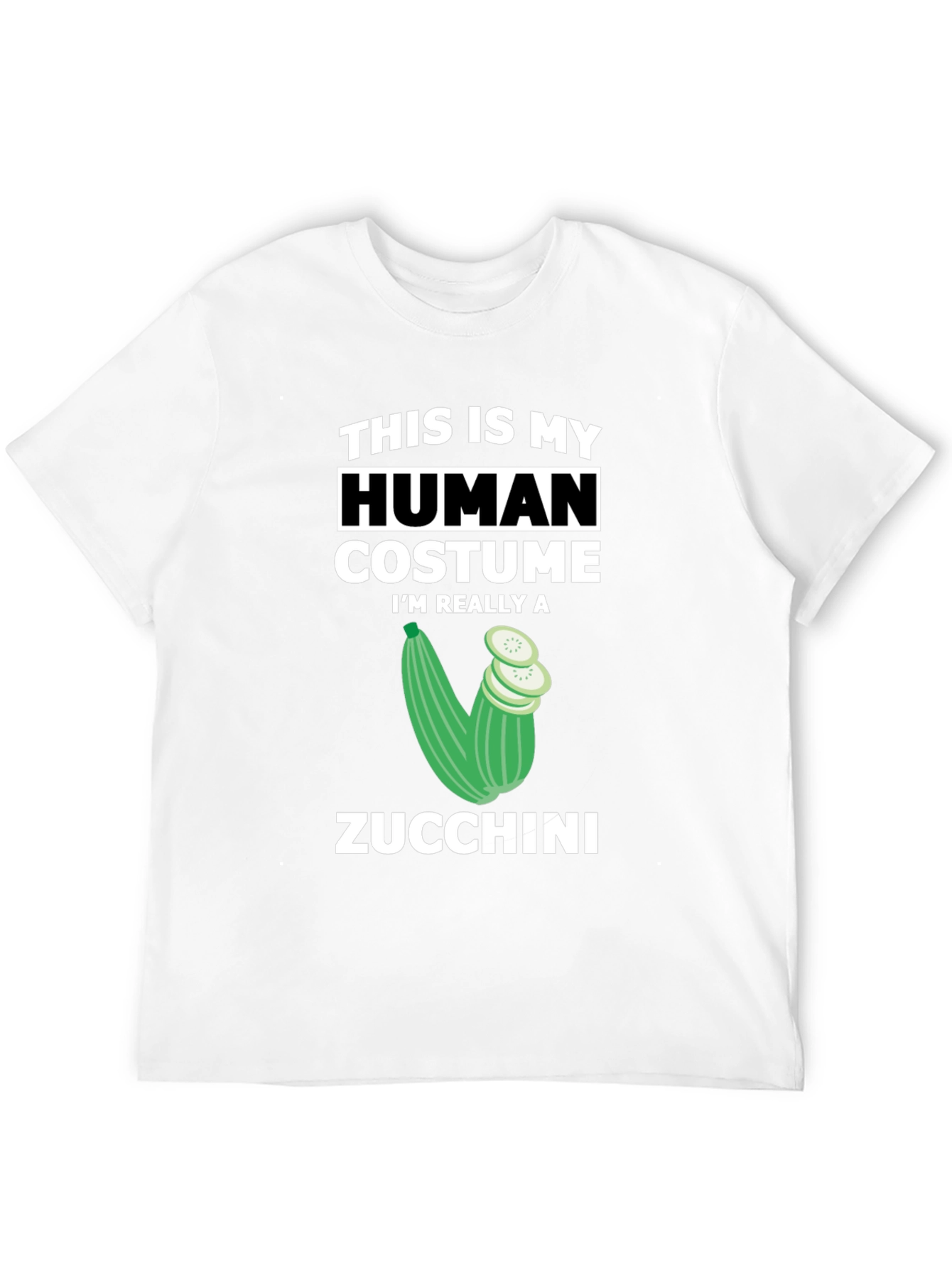 Zucchini Human Costume Funny T-Shirt - 12