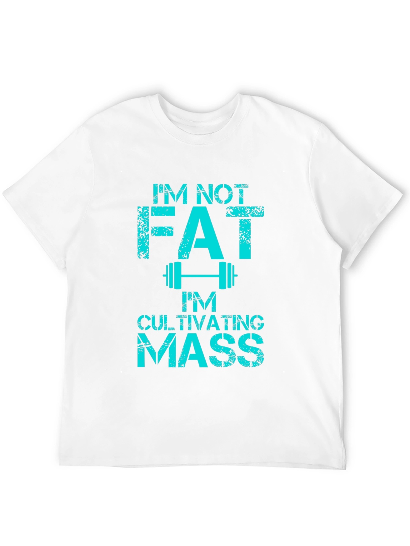 Black I'm Not Fat Cultivating Mass Graphic Tee view 12