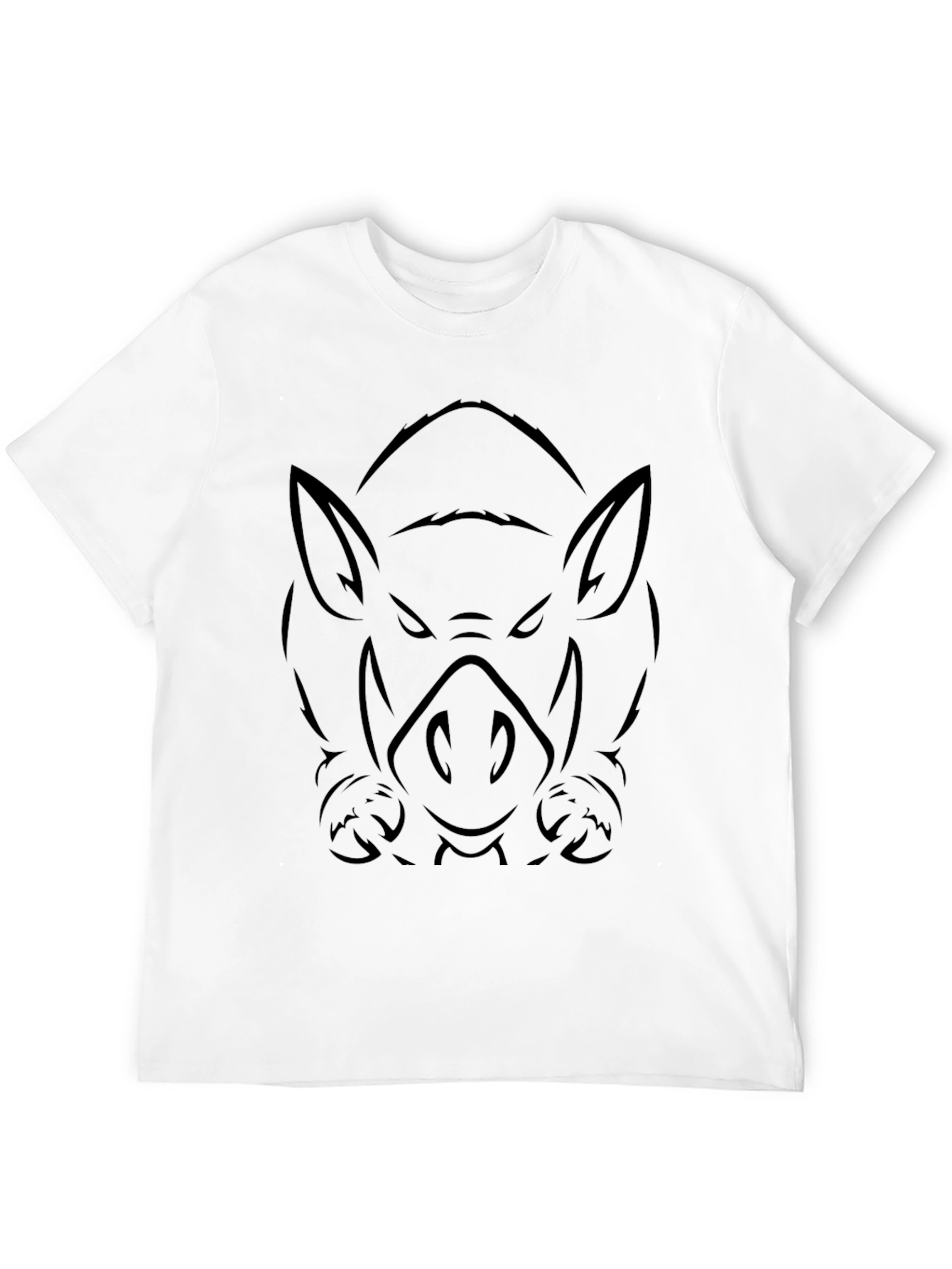 Black Men's Black Boar Graphic Tee view 12