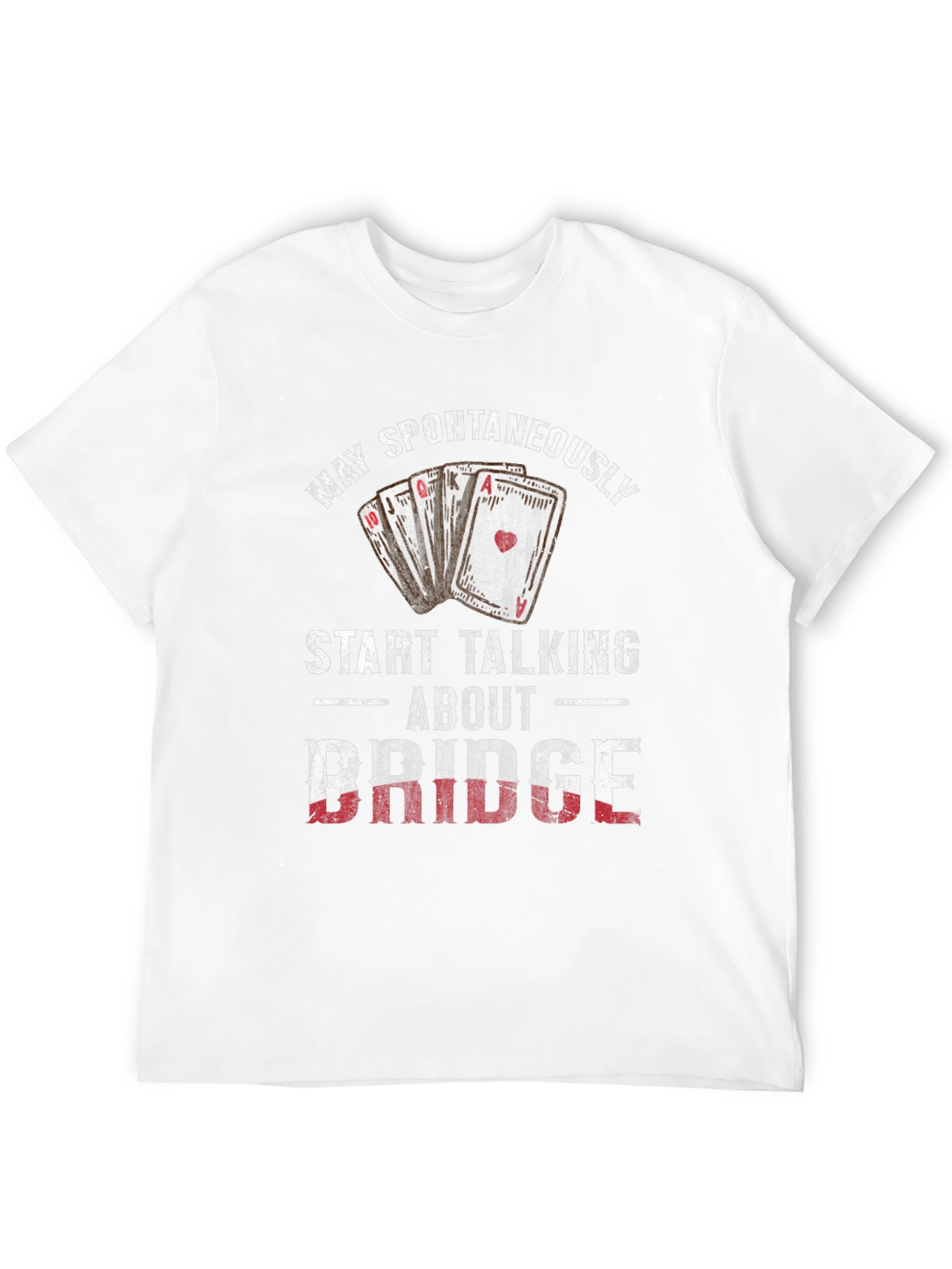 Black Bridge Humor T-Shirt: May Spontaneously Start Talking view 12