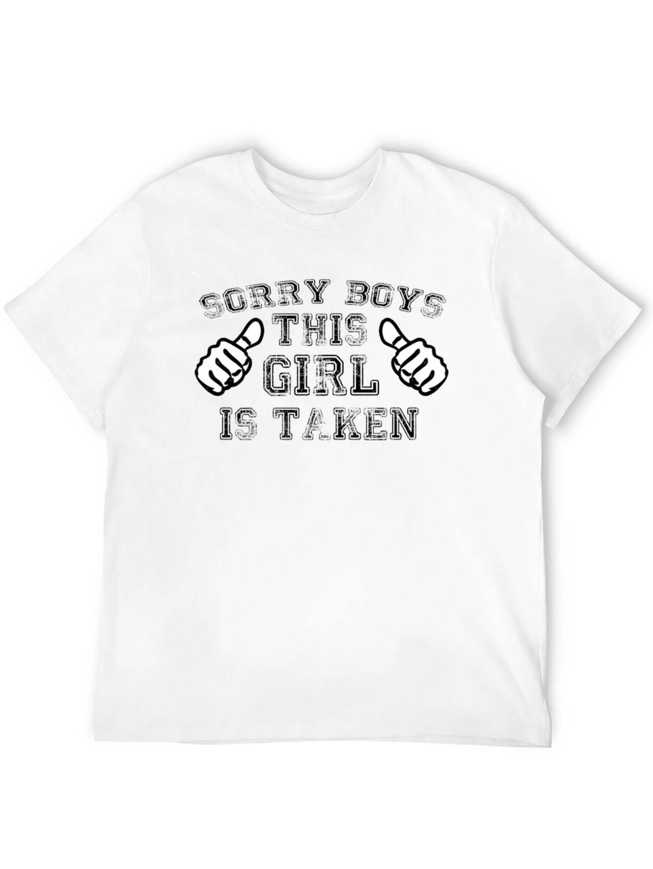 Black Sorry Boys This Girl Is Taken Black T-Shirt view 12