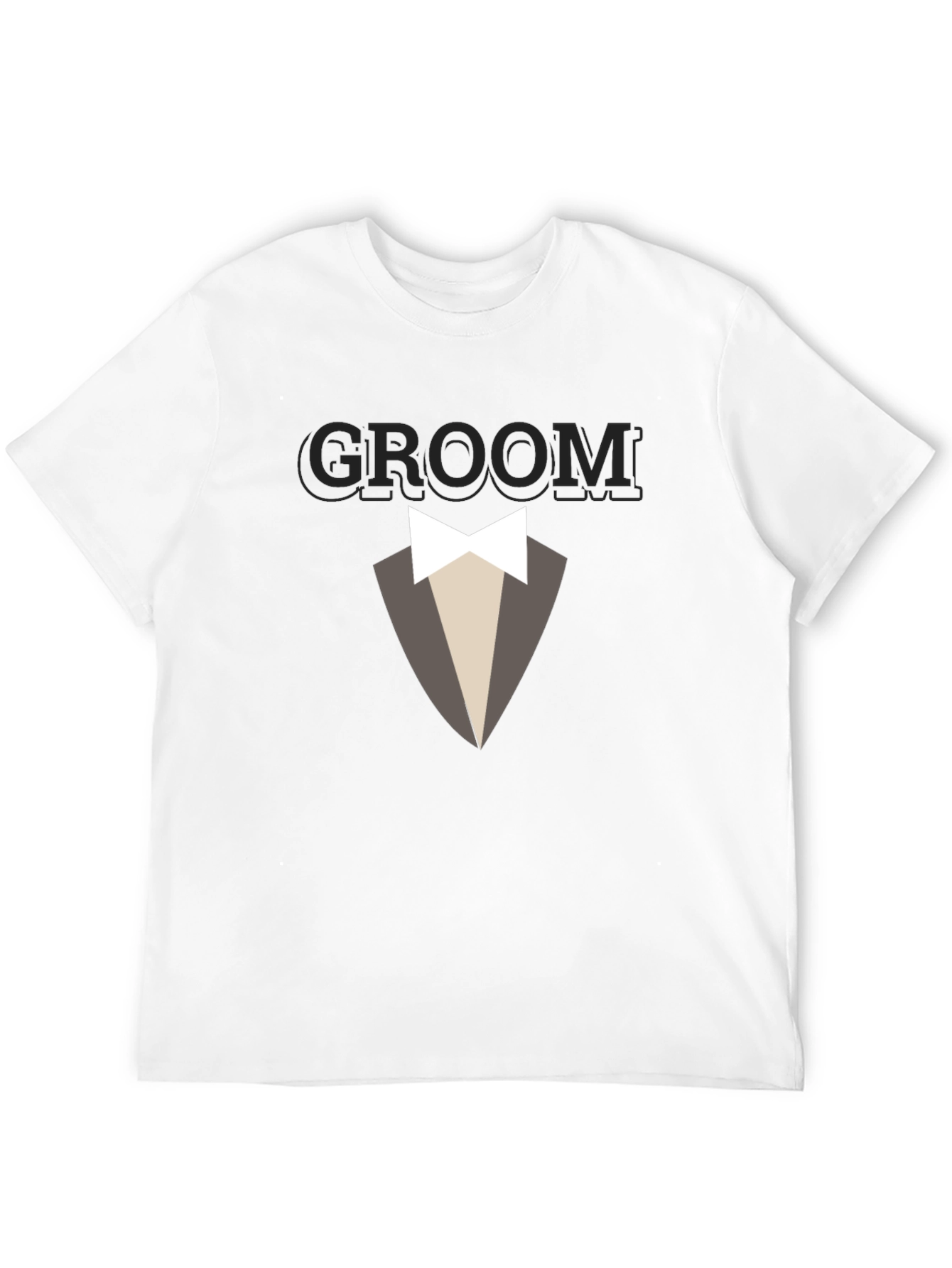 Black Groom Tuxedo T-Shirt - Bachelor Party Tee view 12