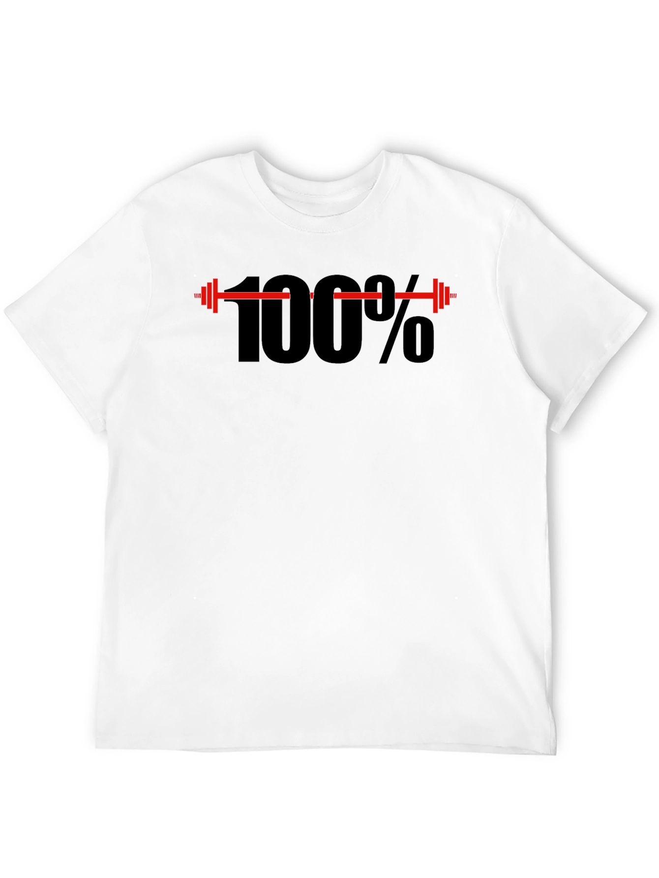 Black 100% Workout Black T-Shirt view 12