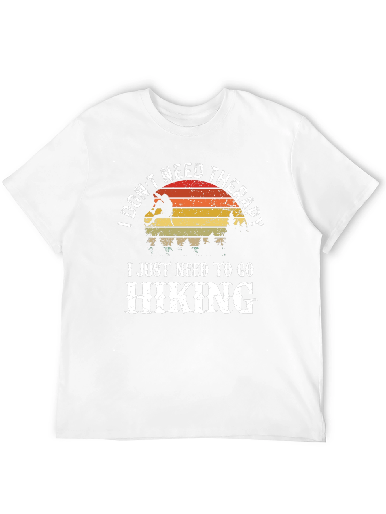 Black I Don't Need Therapy Hiking T-Shirt view 12