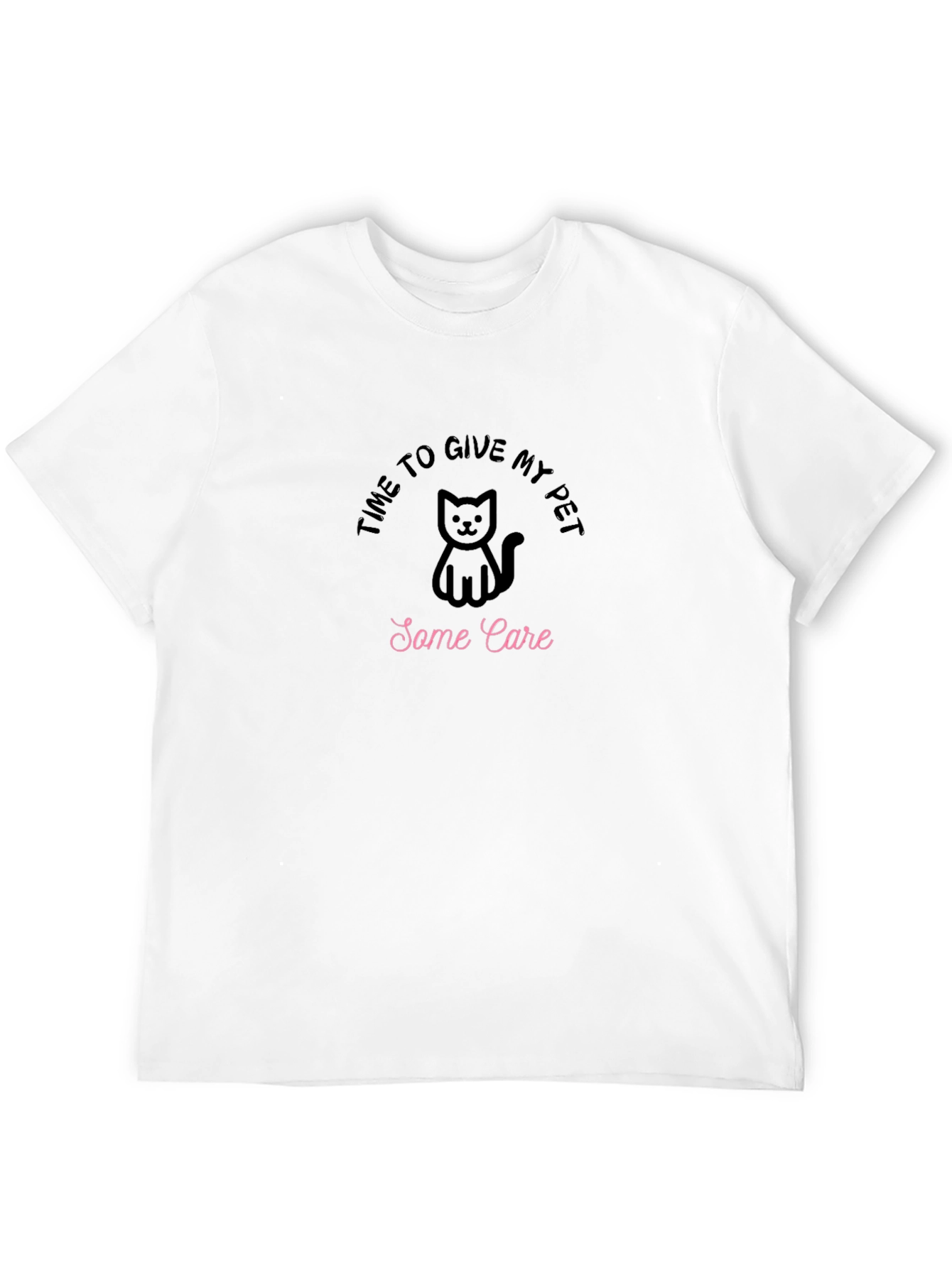 Black Time to Give My Pet Some Care Black T-Shirt view 12