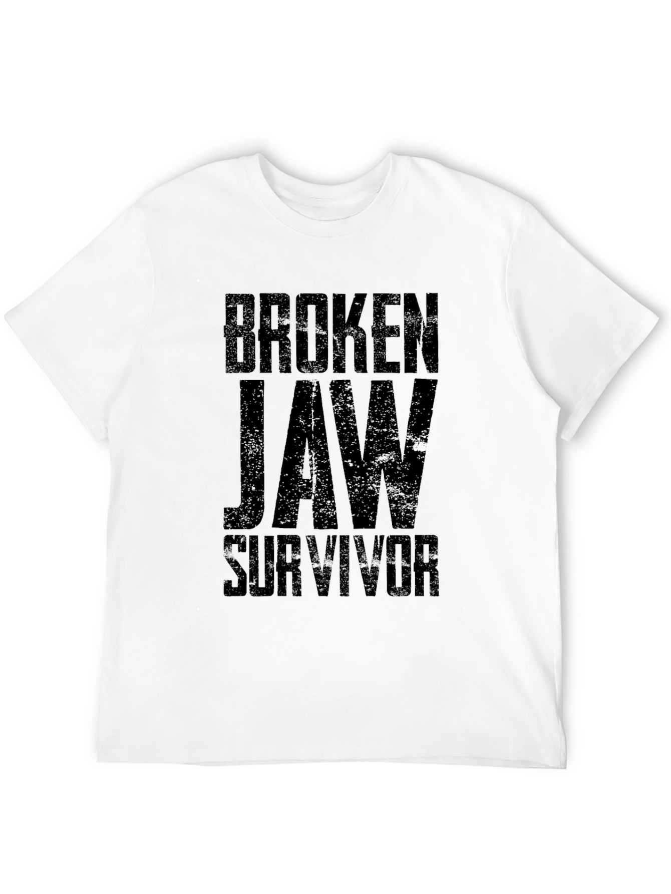 Black Broken Jaw Survivor Graphic Tee - Black Cotton Blend view 12
