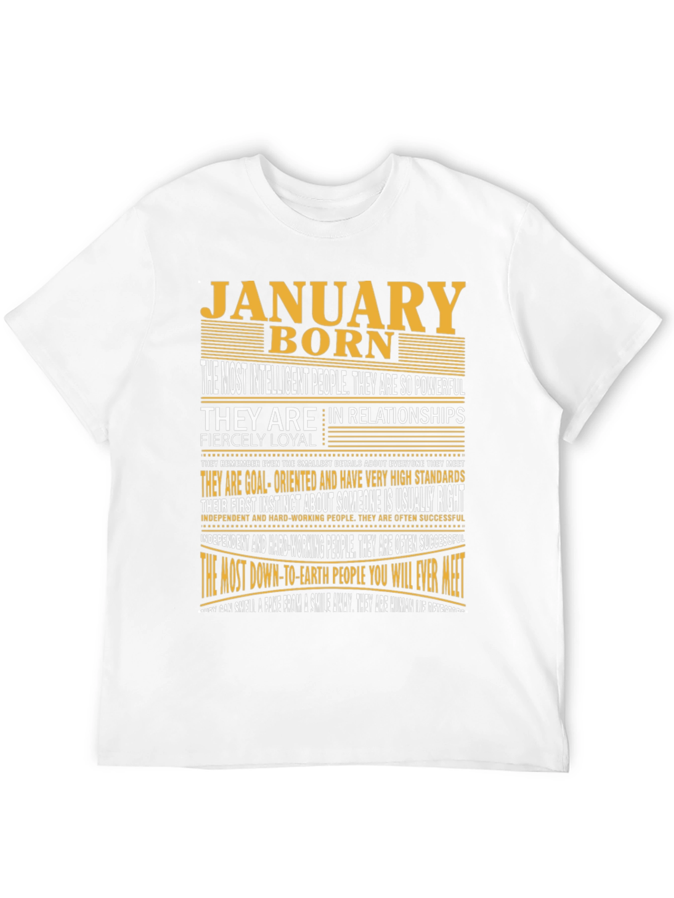 Black January Born Graphic Tee - Intelligent & Loyal view 12