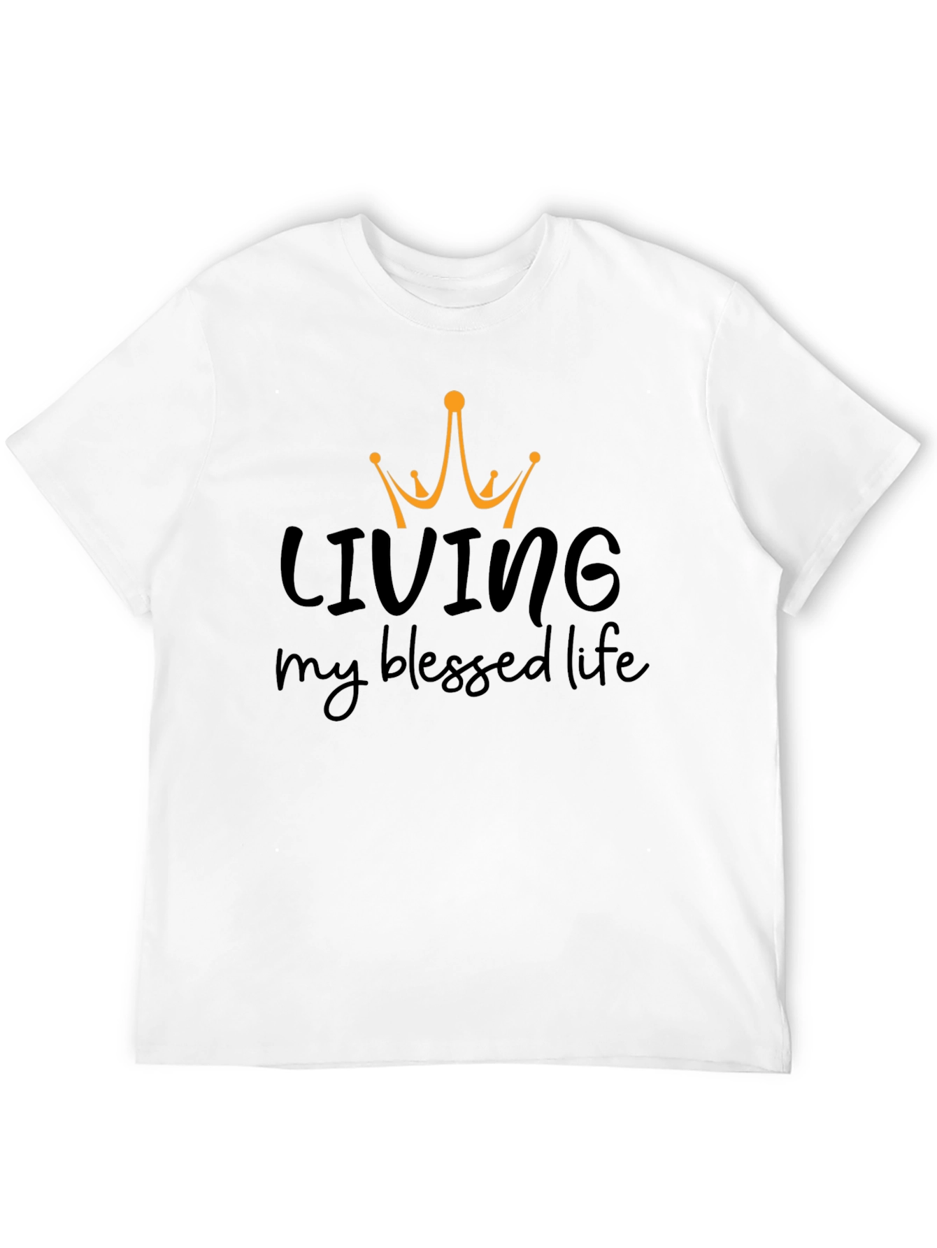 Black Living My Blessed Life Graphic Tee view 12