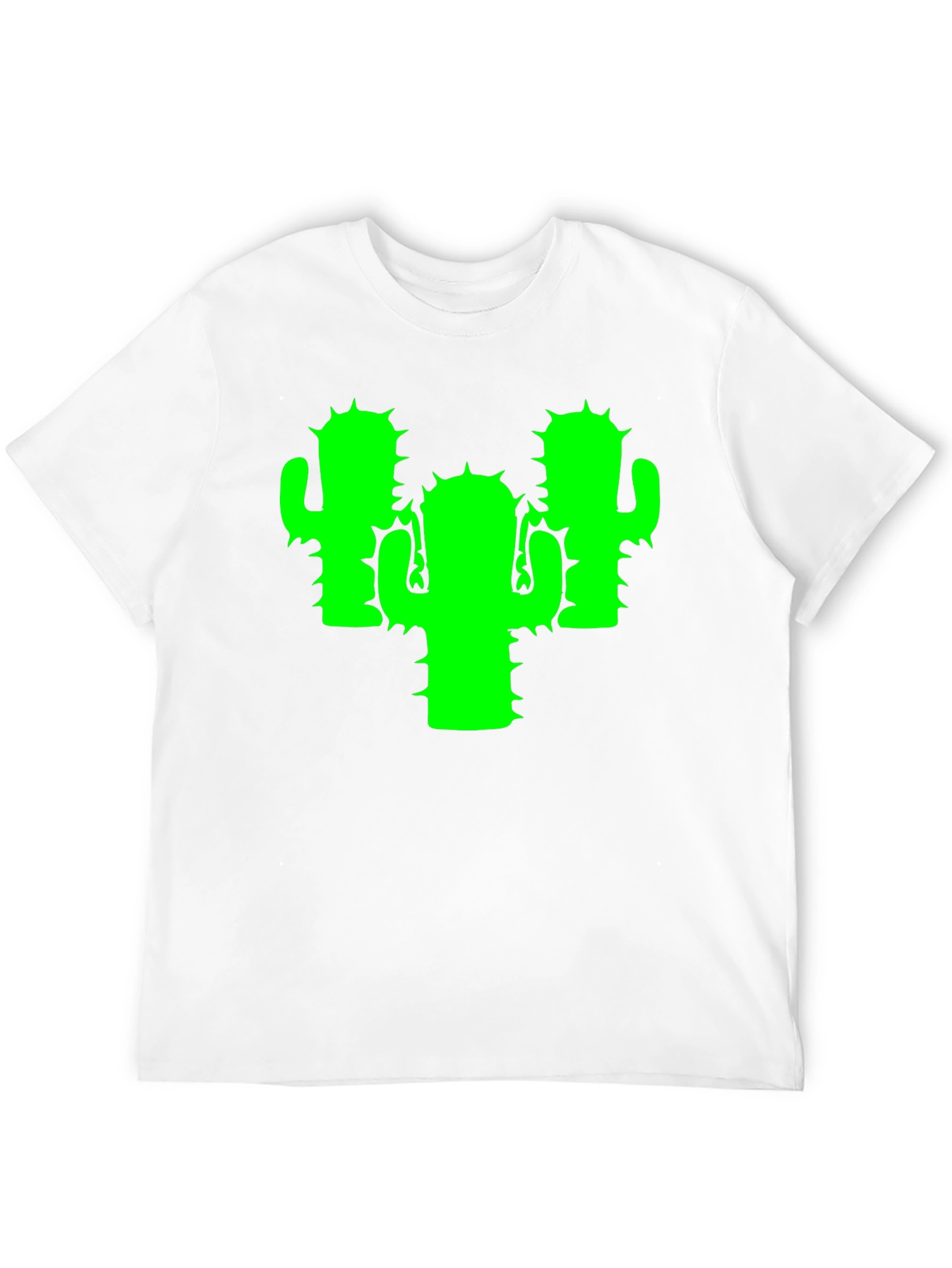 Black Cactus Graphic Tee - Black Cotton T-Shirt view 12