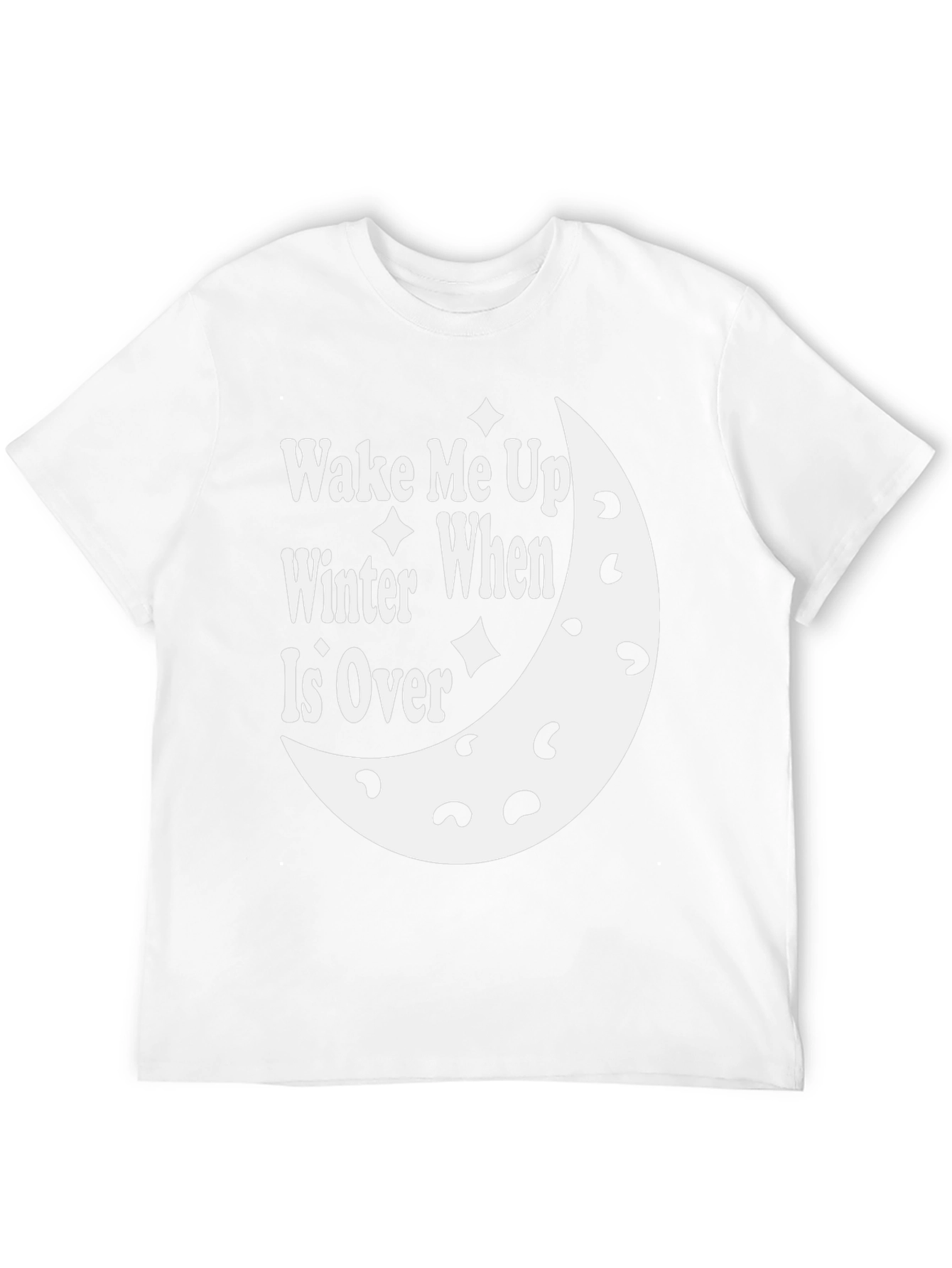 Black Wake Me Up When Winter Is Over T-Shirt view 12