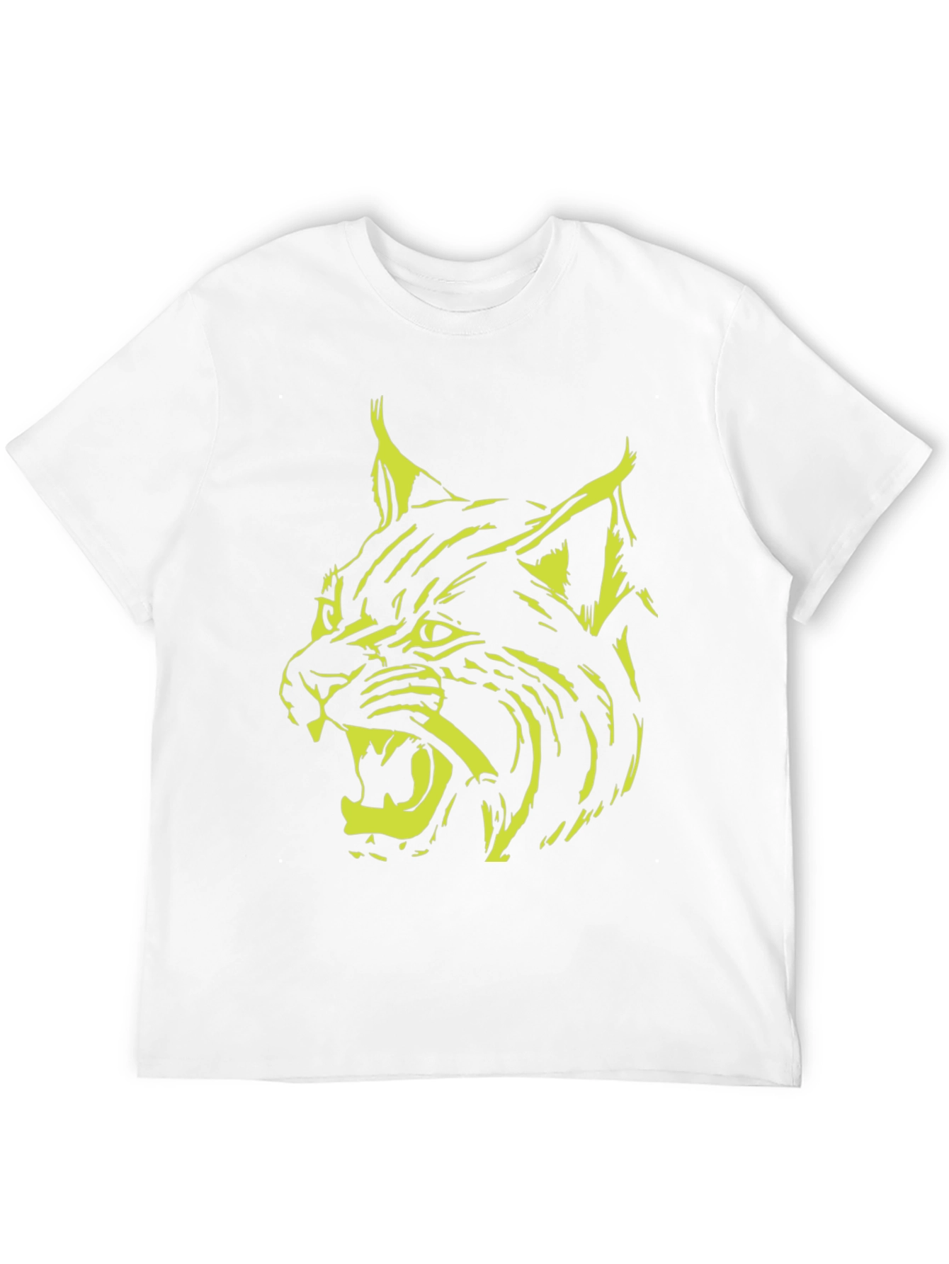 Black Lynx Graphic Black T-Shirt - Bold Animal Design view 12