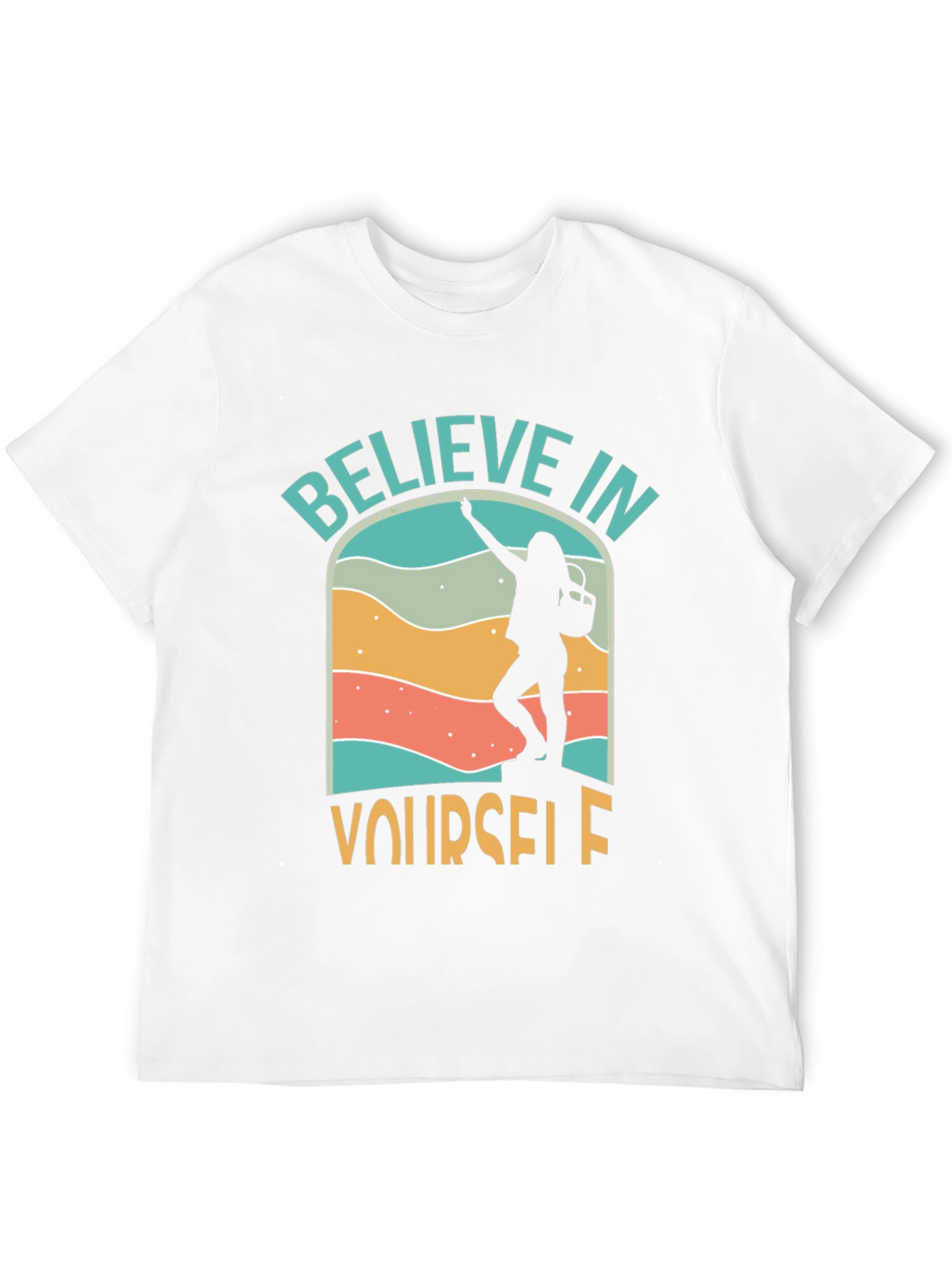 Black Believe in Yourself Graphic Tee - Adventure T-Shirt view 12