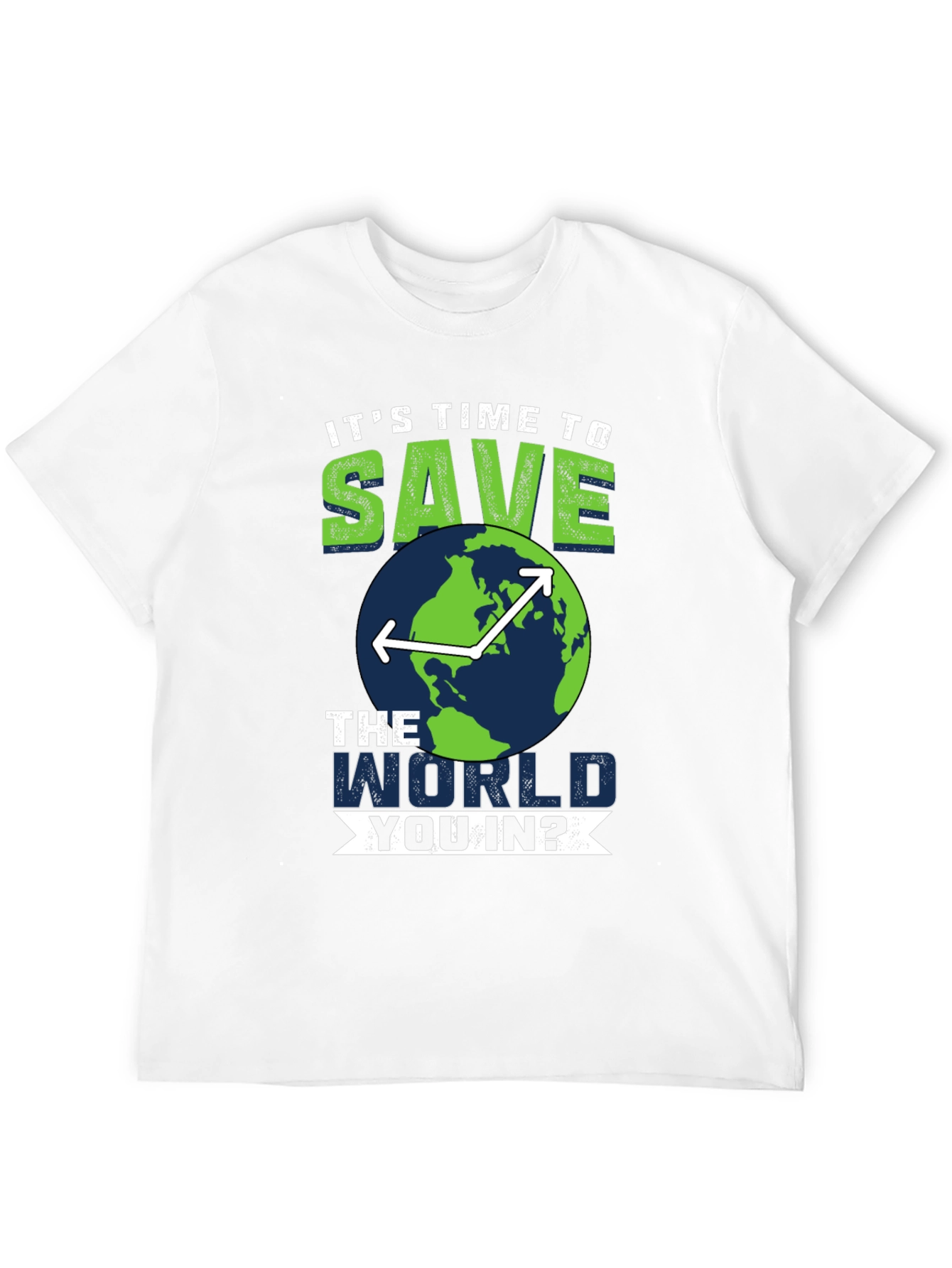 Black Save the World T-Shirt - Environmentally Conscious Tee view 12
