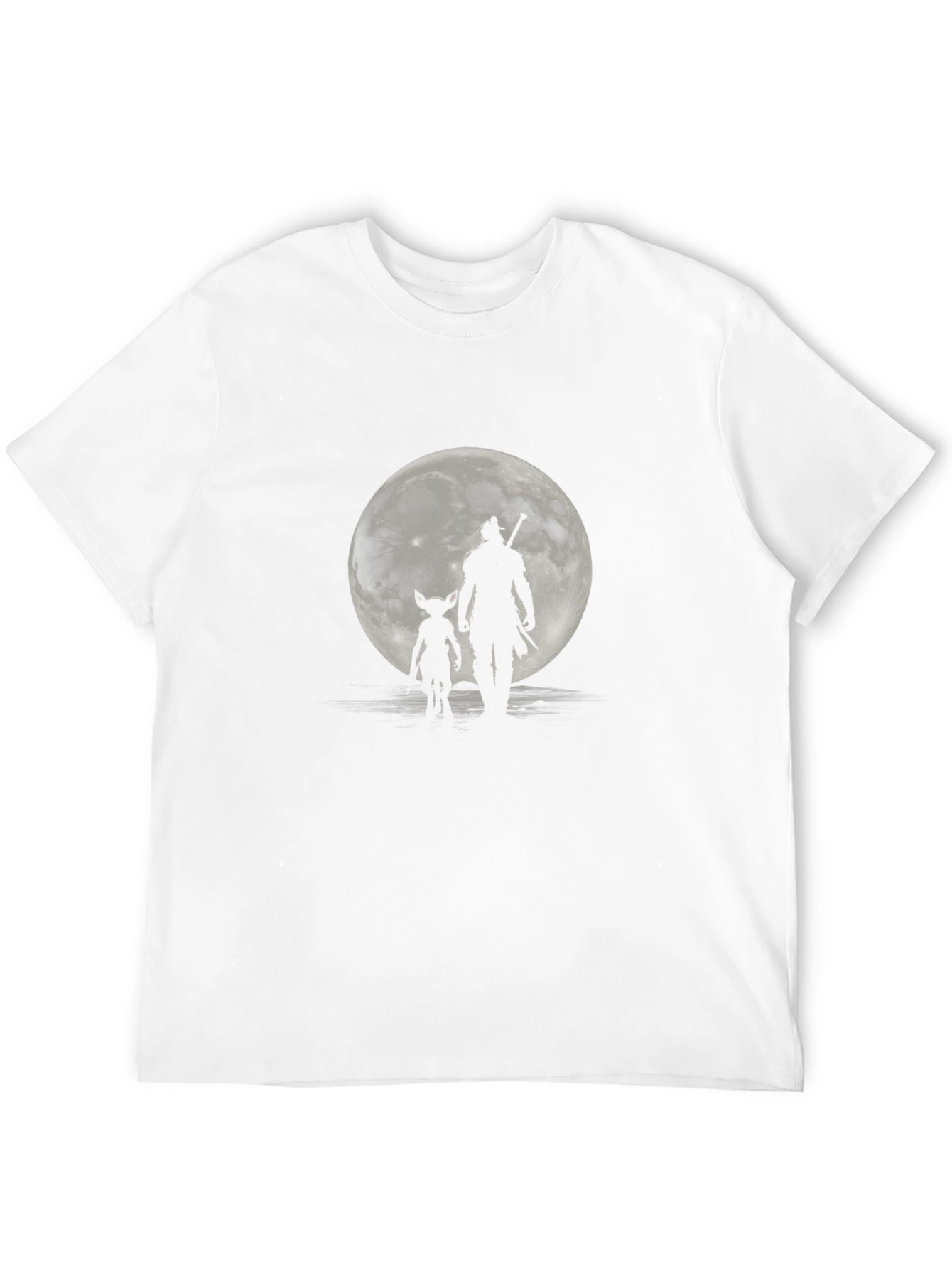 Black Moonlit Duo Black Graphic Tee view 12