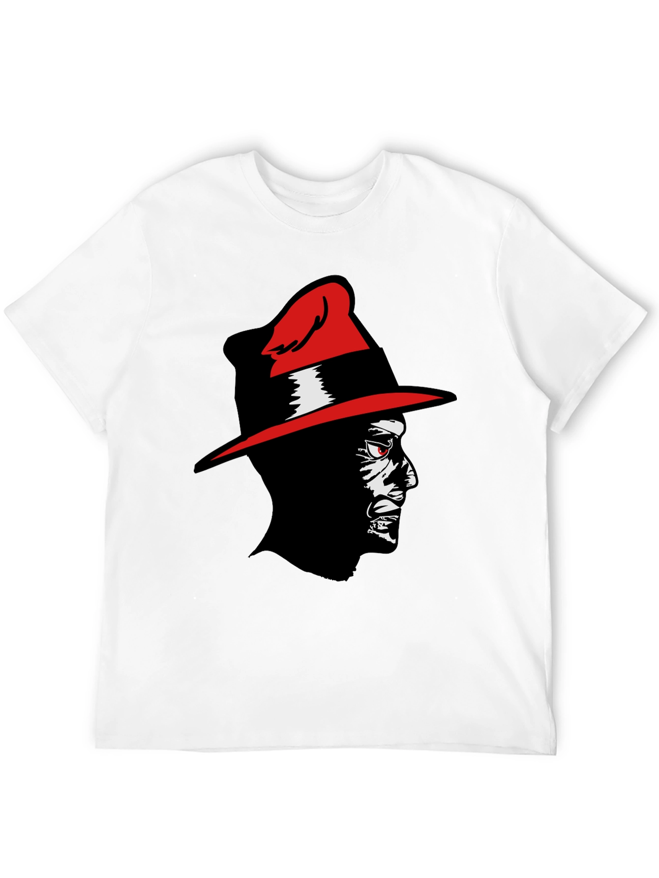 Black Red-Hat Man Graphic Tee view 12