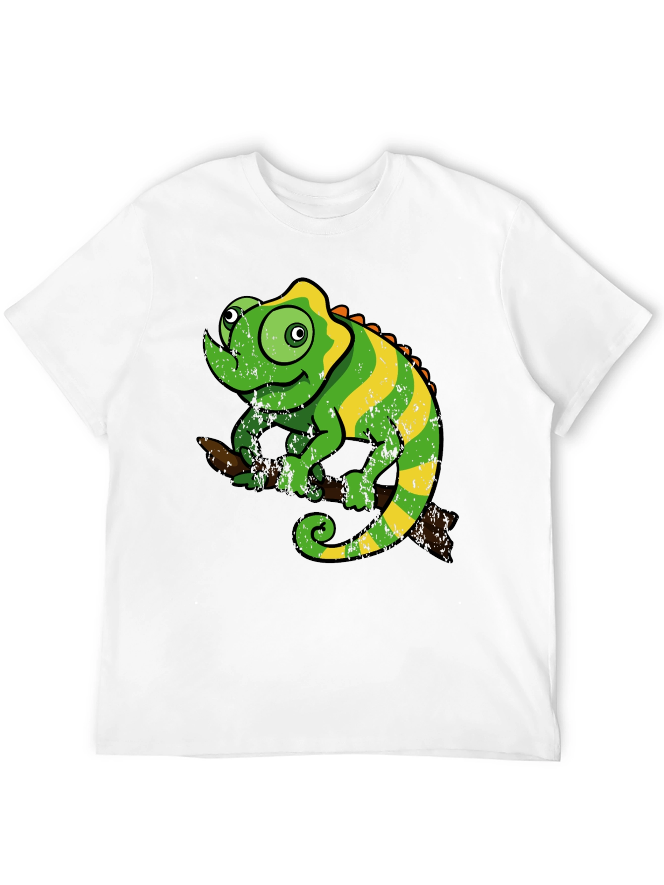 Black Chameleon Graphic Tee - Fun Reptile T-Shirt view 12