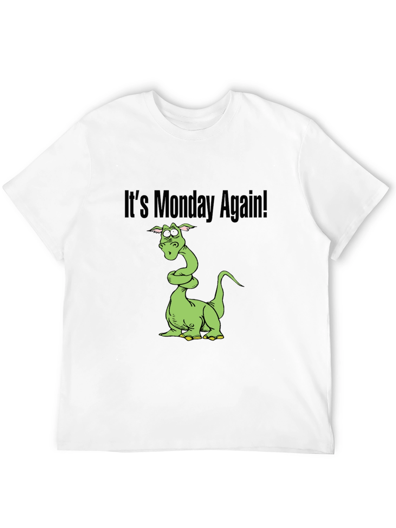 Black It's Monday Again Black T-Shirt view 12