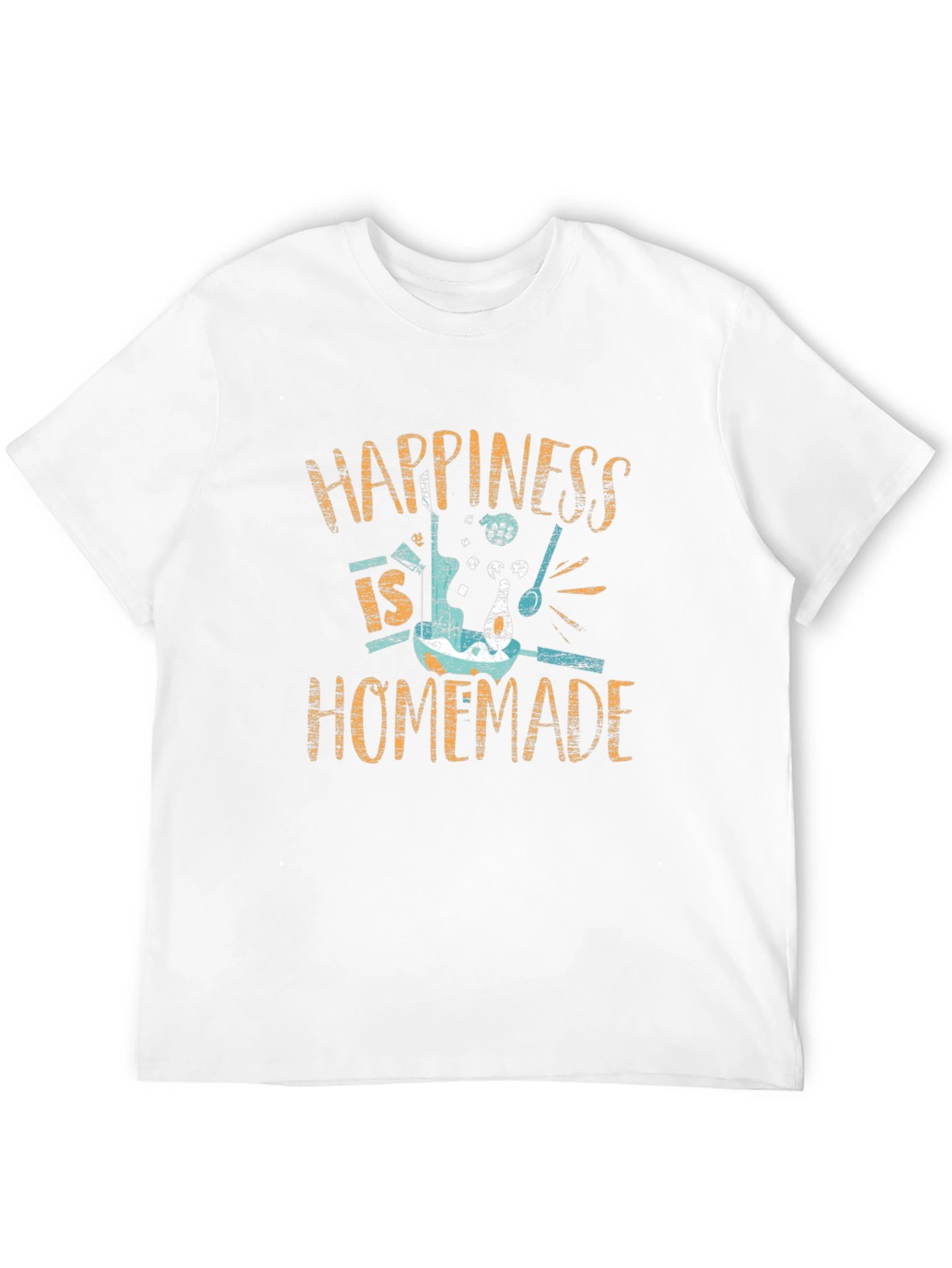 Black Happiness Is Homemade Black Graphic Tee view 12