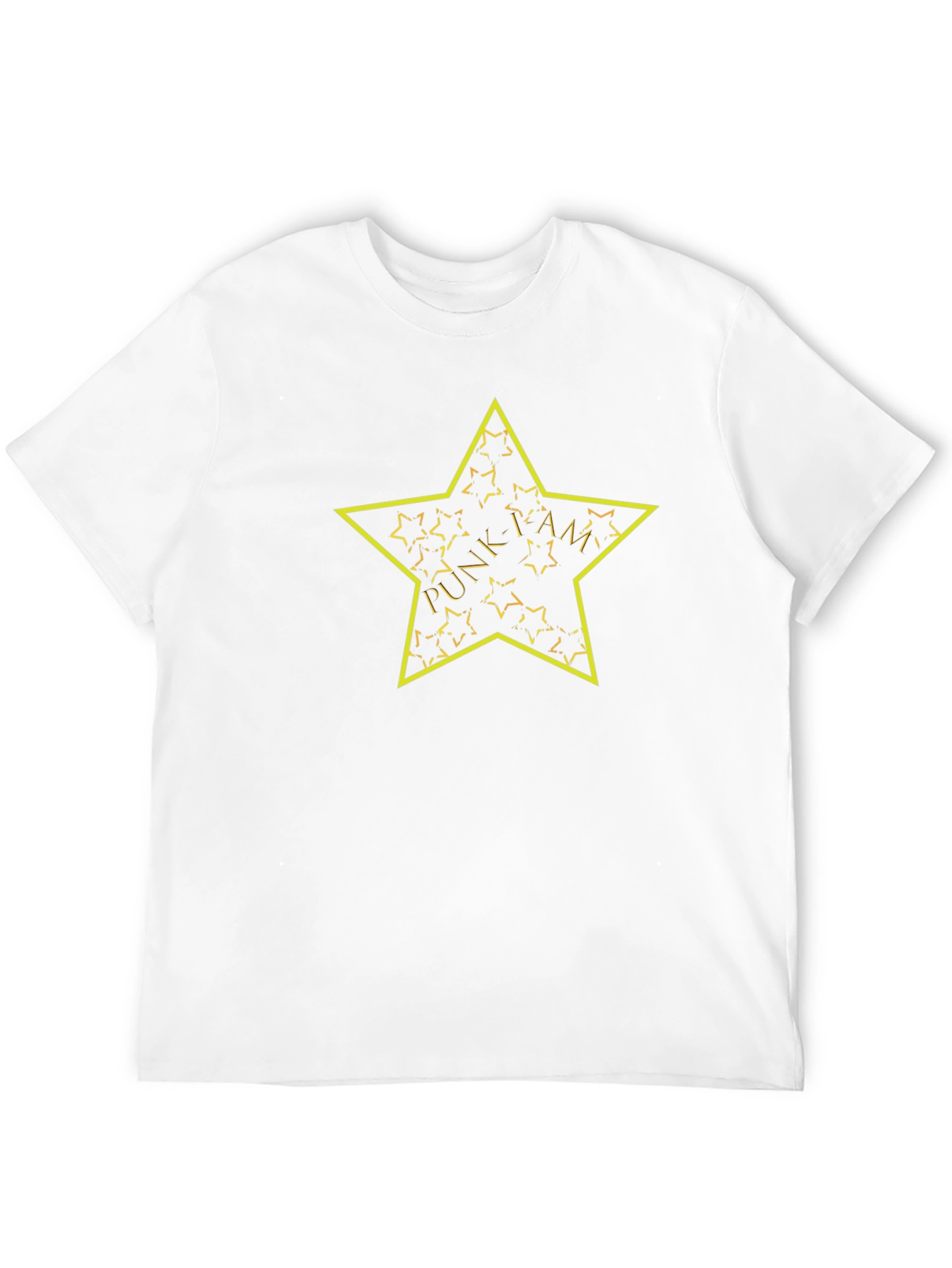 Black Punk-I-Am Star Graphic Tee - Black Cotton T-Shirt view 12