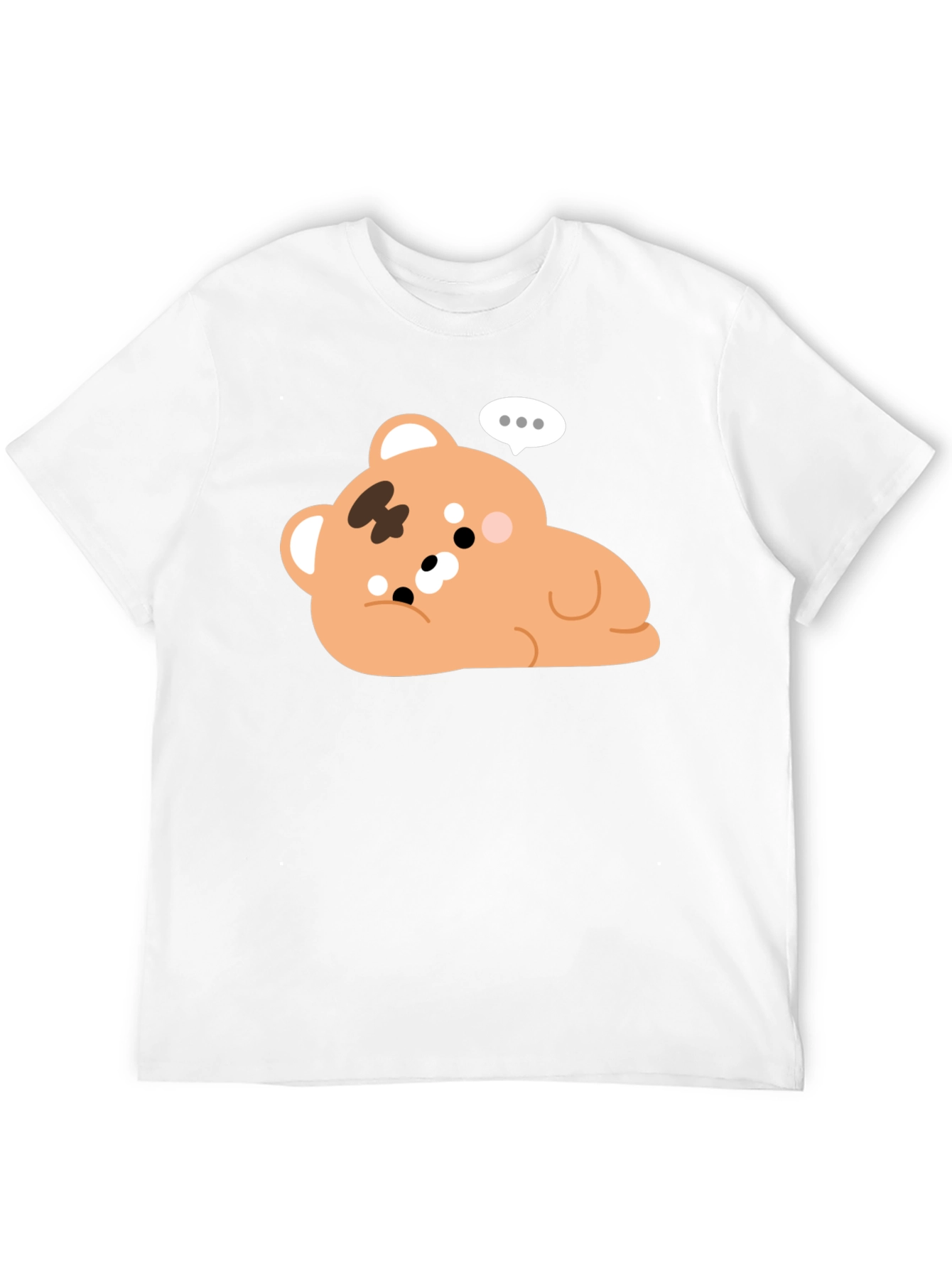 Black Cute Bear Graphic Black T-Shirt view 12