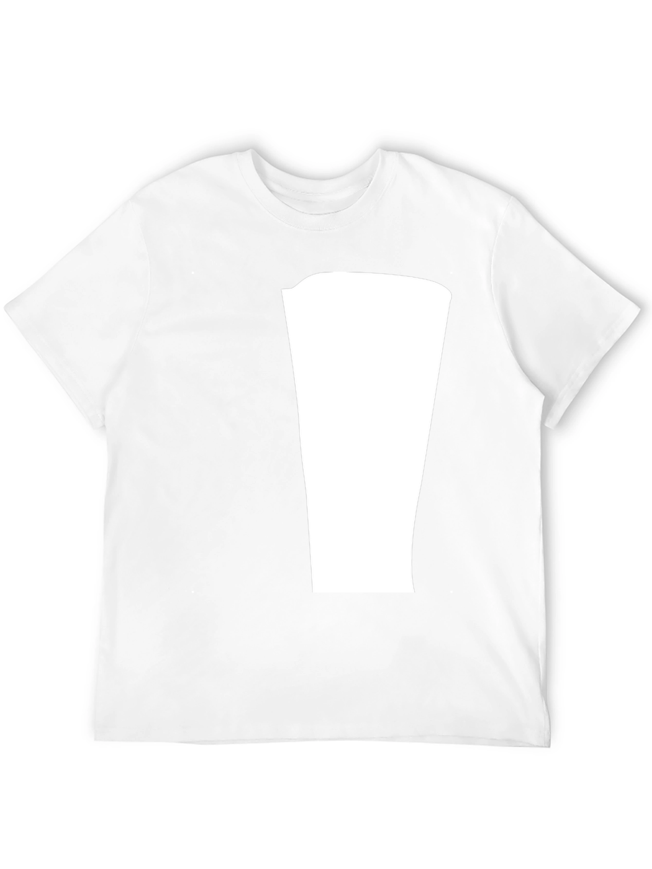 Black Modern Black T-Shirt with Blank Center Panel view 12