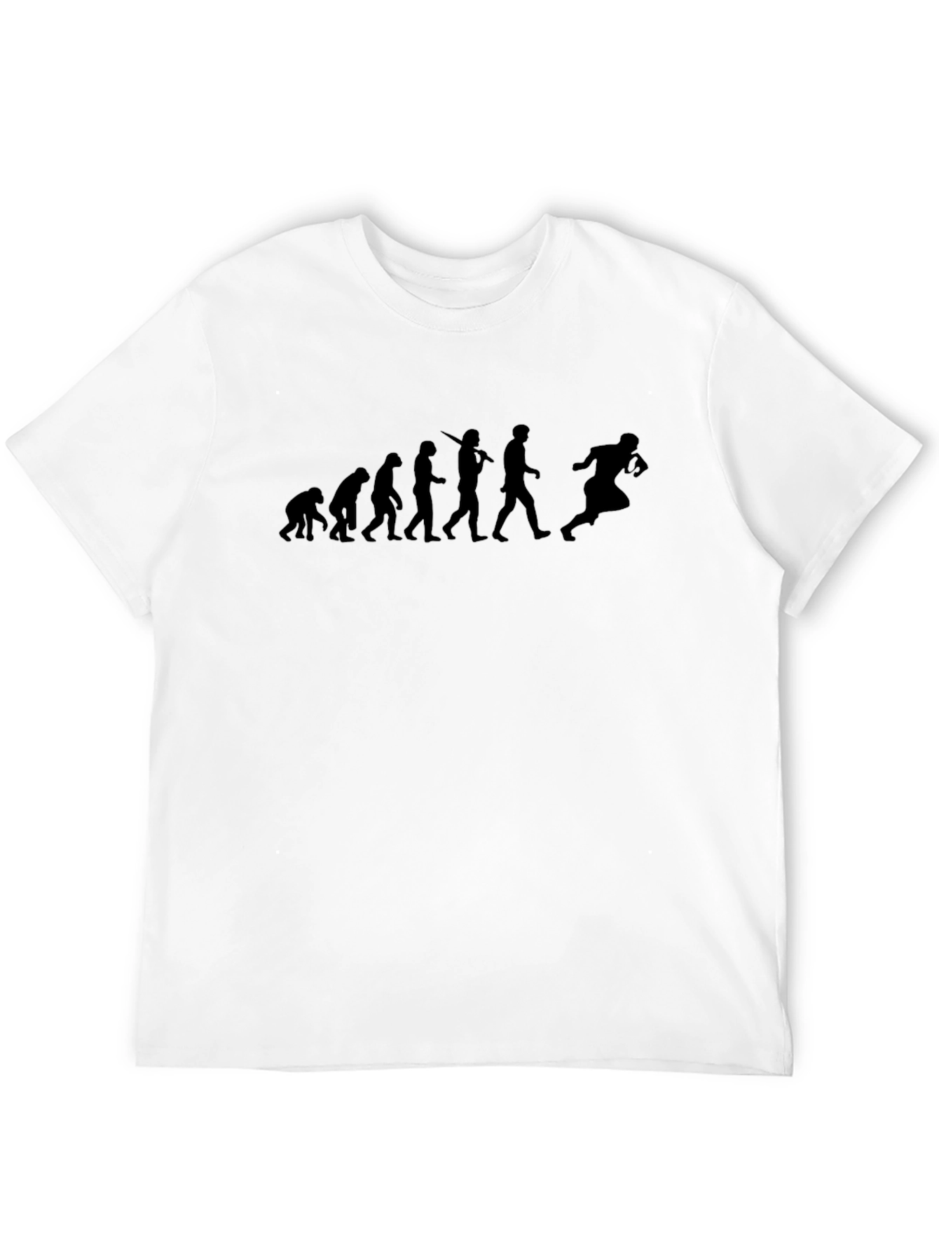 Black Evolution of Football T-Shirt - Black Graphic Tee view 12