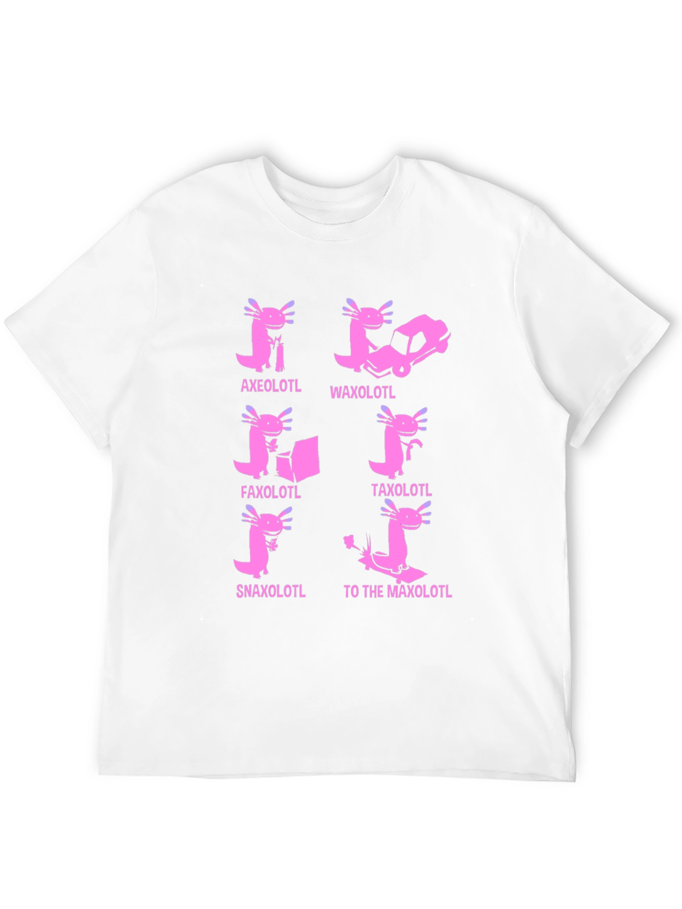 Black Axolotl Pun T-Shirt: Humorous Amphibian Tee view 12