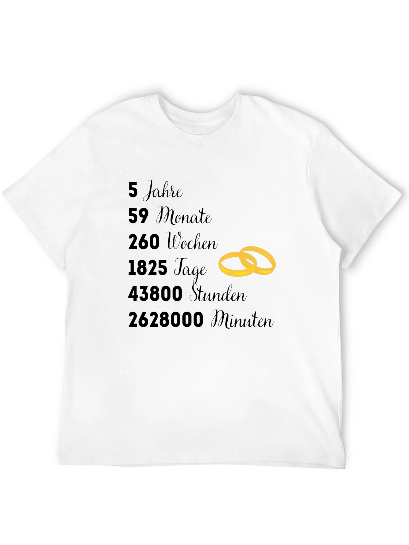 5 Year Anniversary T-Shirt - 12