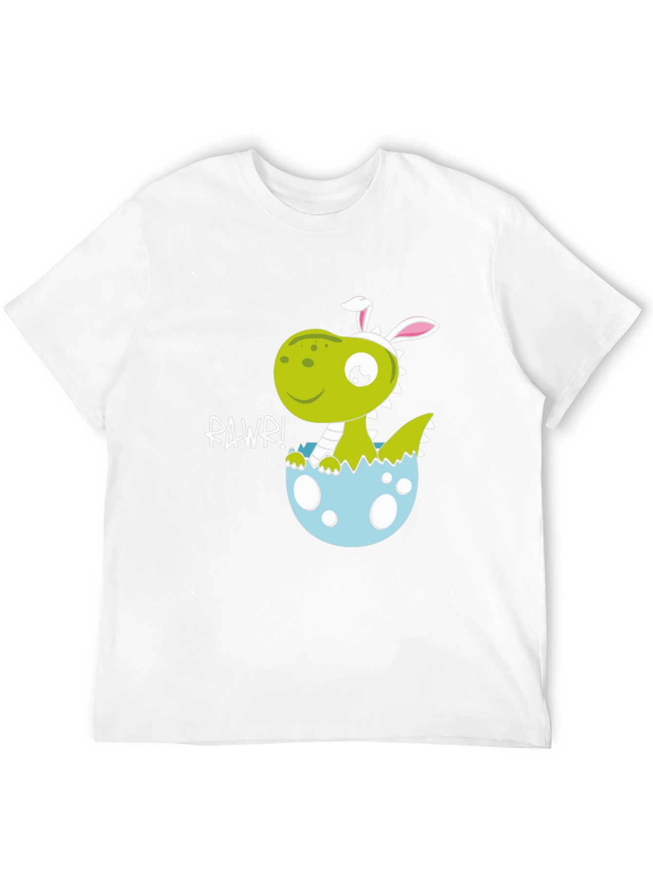 Black Dino Easter Egg T-Shirt - "Rawr!" Cute Design view 12