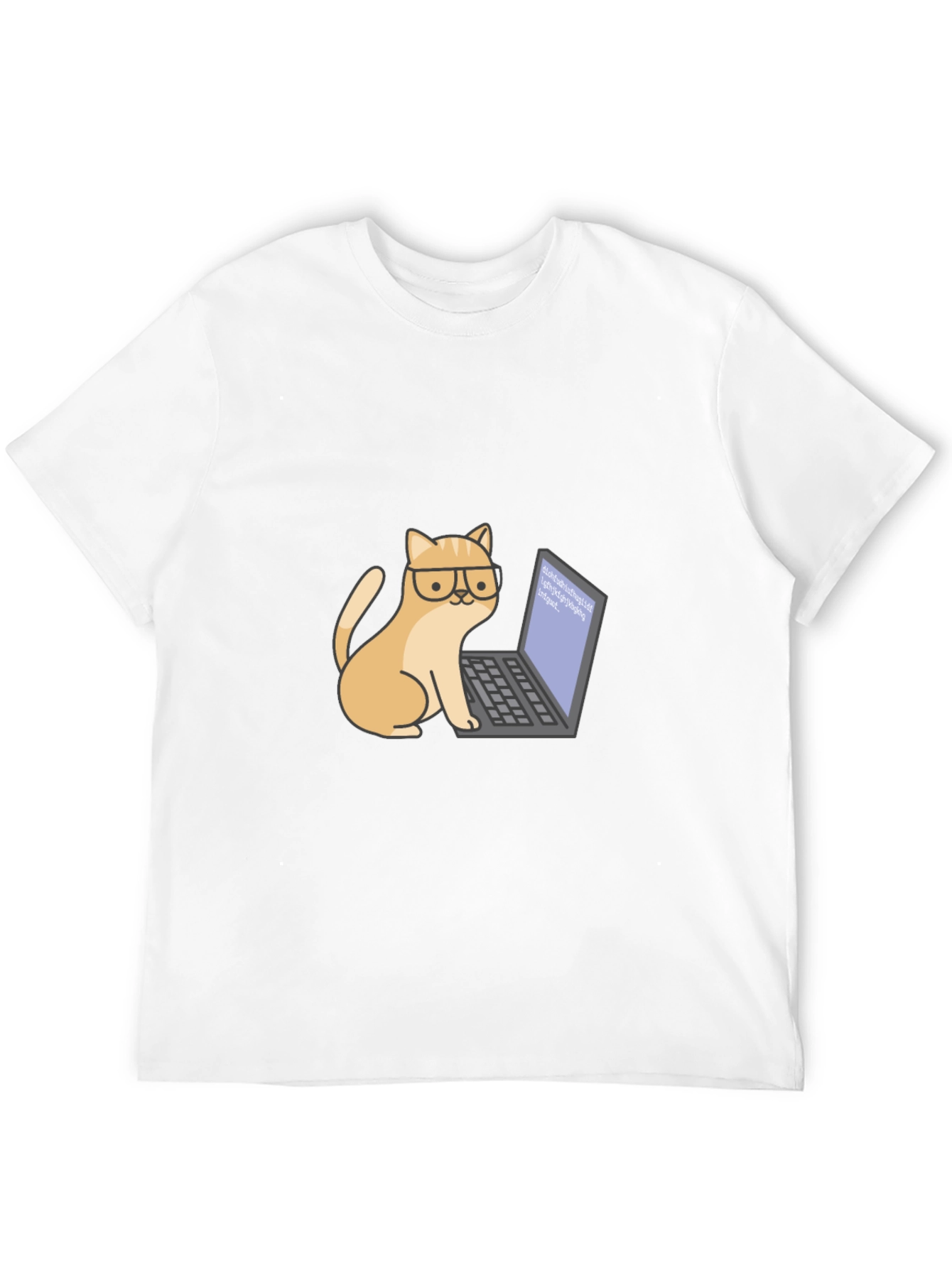 Black Cat Programmer T-Shirt - Cute & Geeky view 12