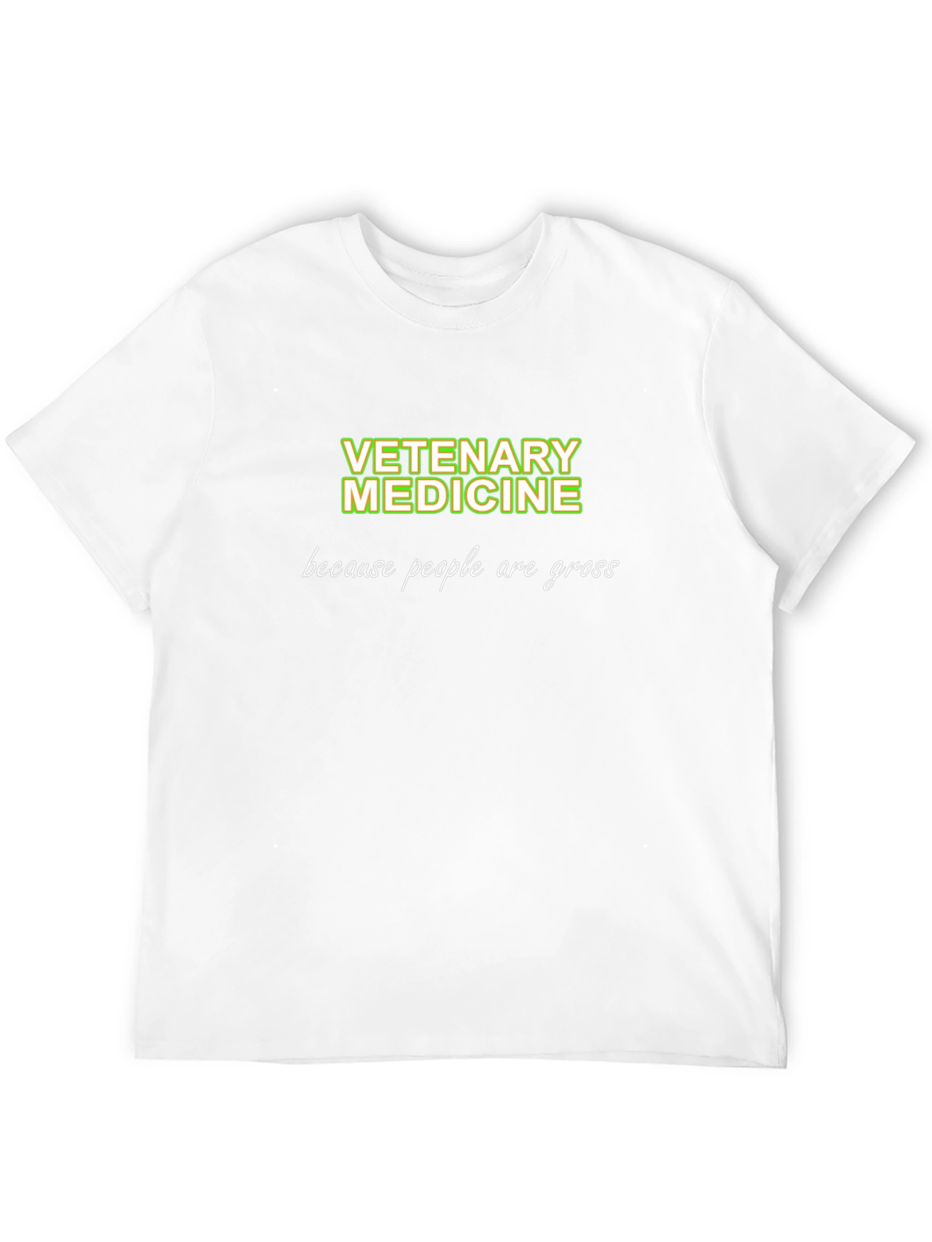 Black Veterinary Medicine T-Shirt - Because People Are Gross view 12